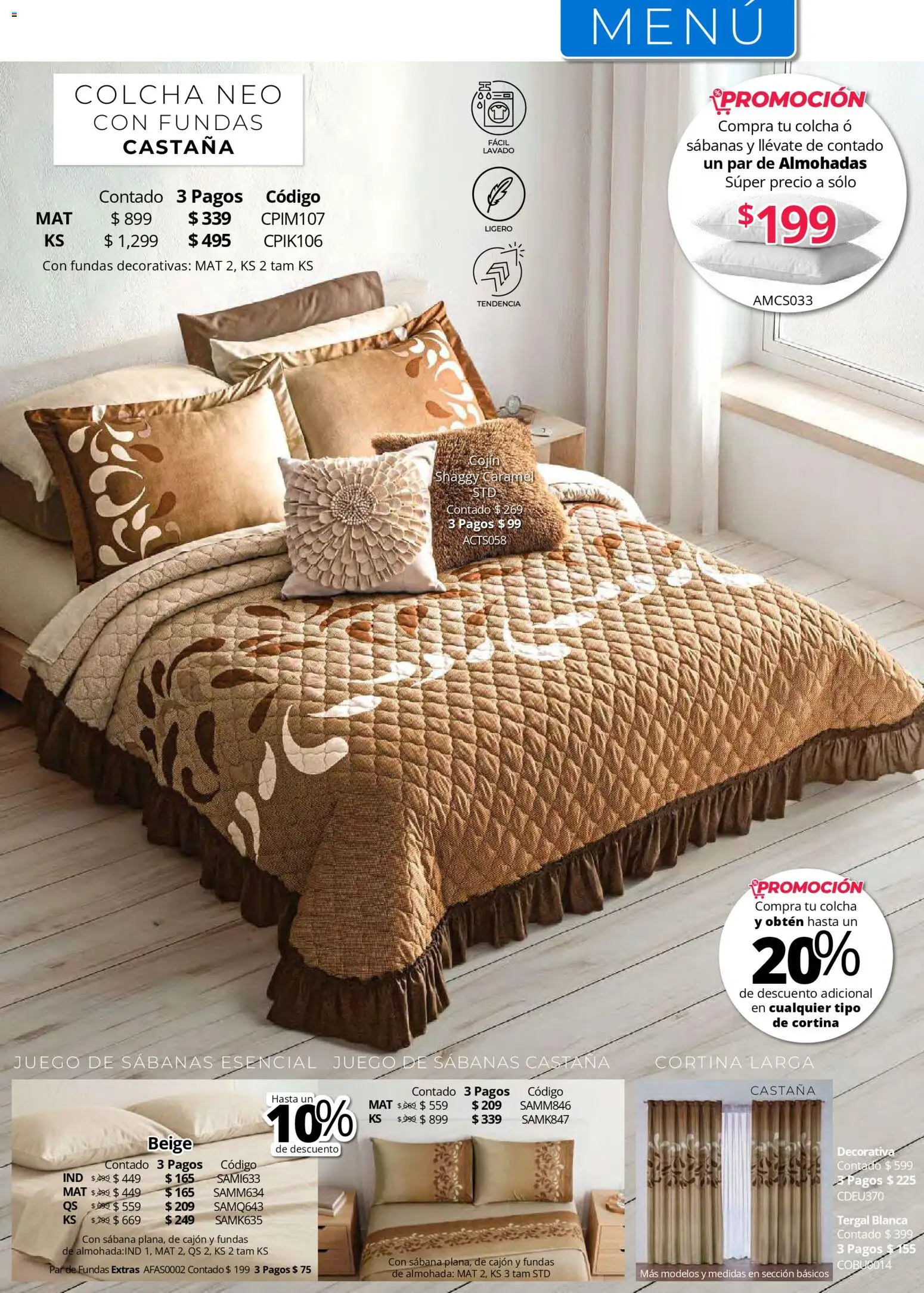 Vista previa las ofertas de la tienda Colchas Concord - Colchas Concord catálogo desde el 01/05/2026 - Juego, Almohada, Sabanas