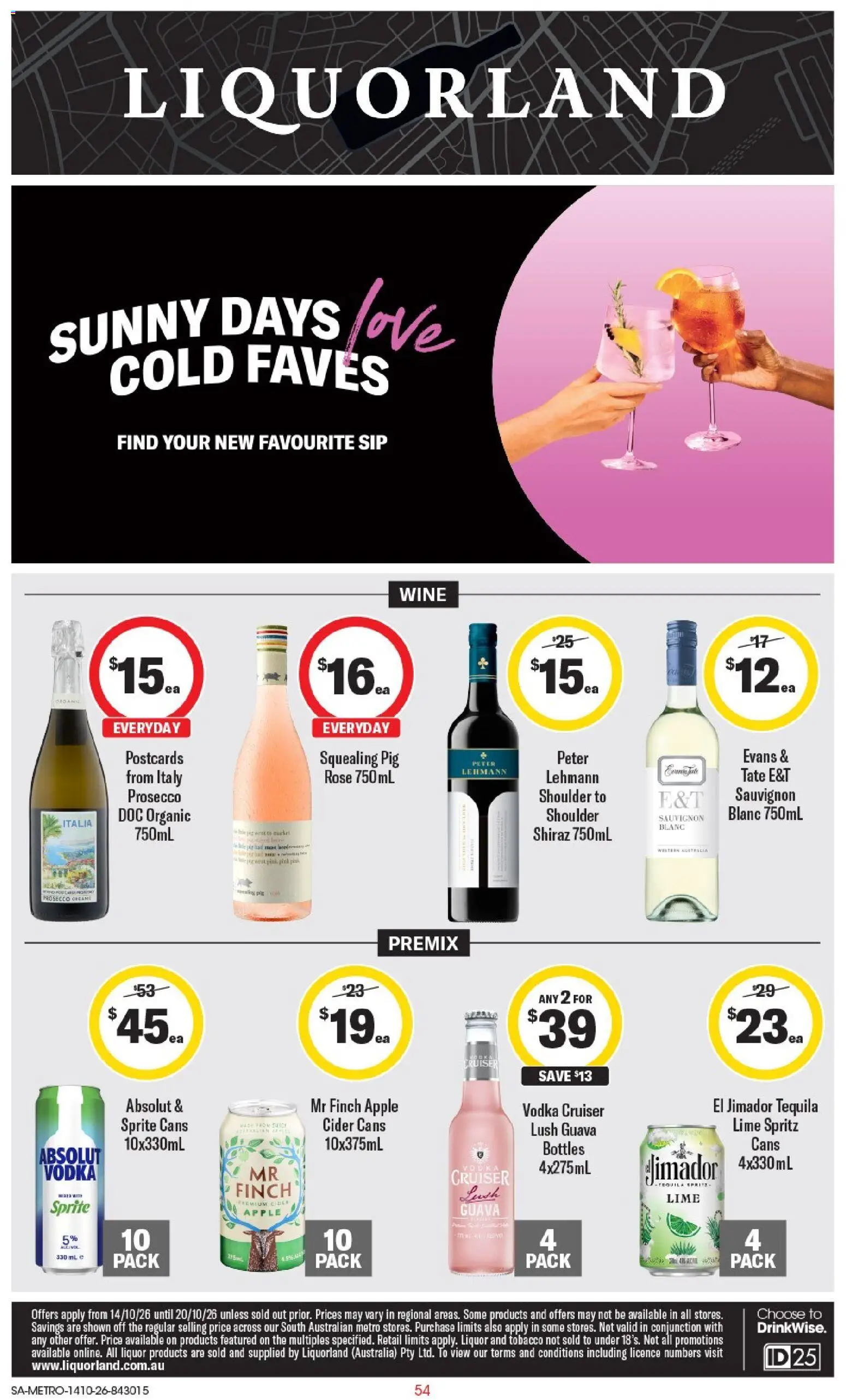 Preview of catalogue Liquorland catalogue SA from shop Liquorland valid 14/10/2026