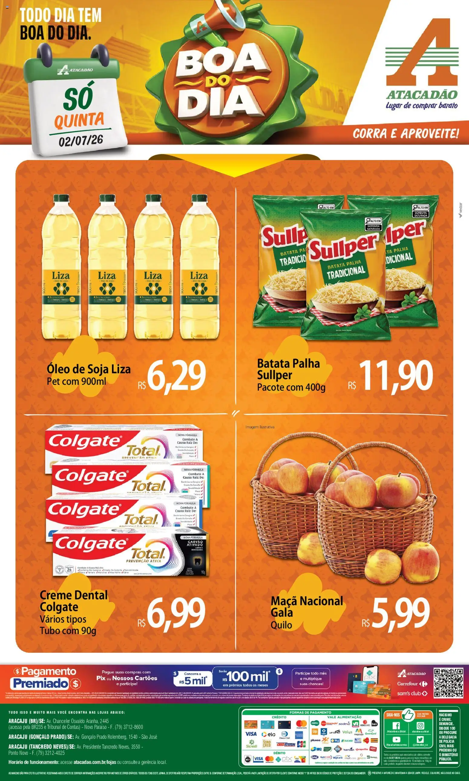 Pré-Visualização do folheto "Atacadão ofertas - SE" da loja Atacadão válido a partir de 02/07/2026