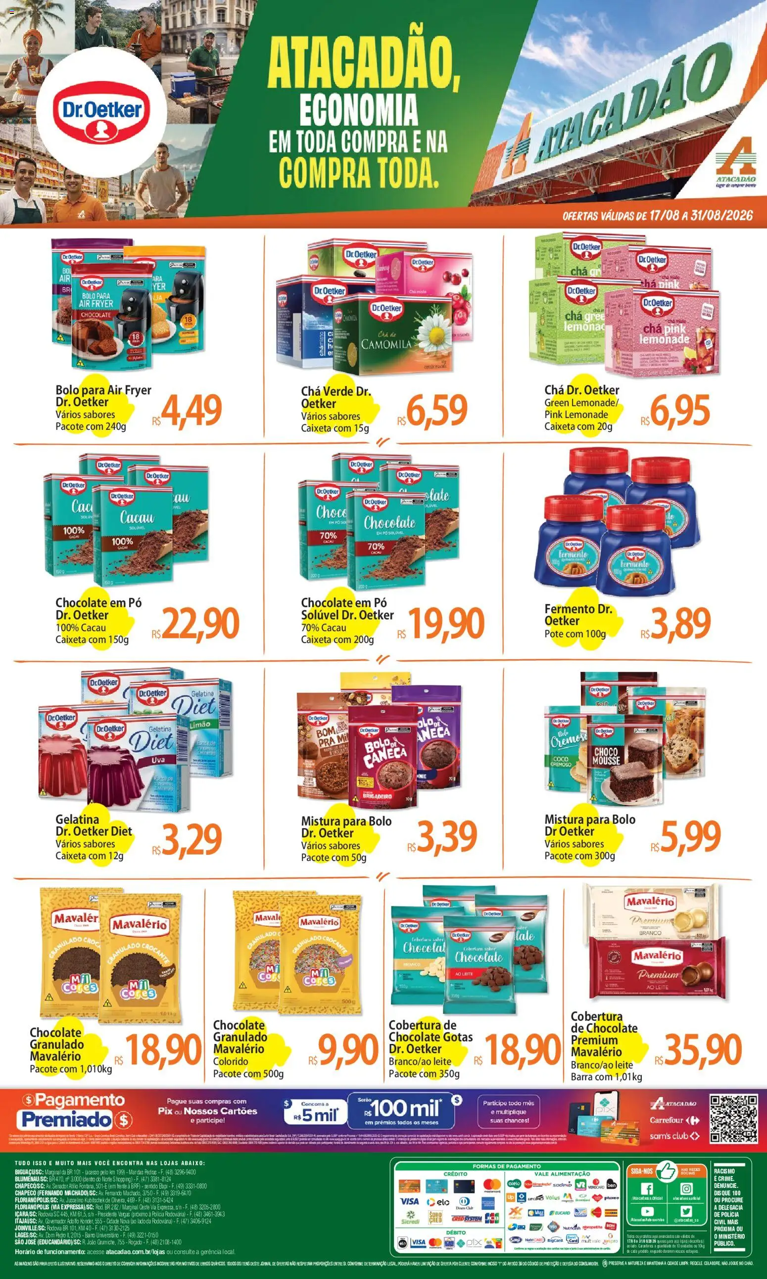 Pré-Visualização do folheto "Atacadão ofertas - SC" da loja Atacadão válido a partir de 17/08/2026