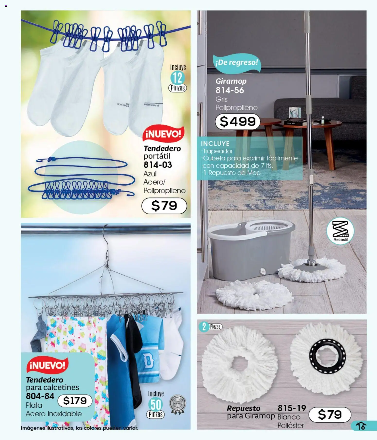 Vista previa las ofertas de la tienda Cklass - Cklass catálogo Verano Handbags desde el 05/03/2026 - Calcetines, Trapeador, Tendedero