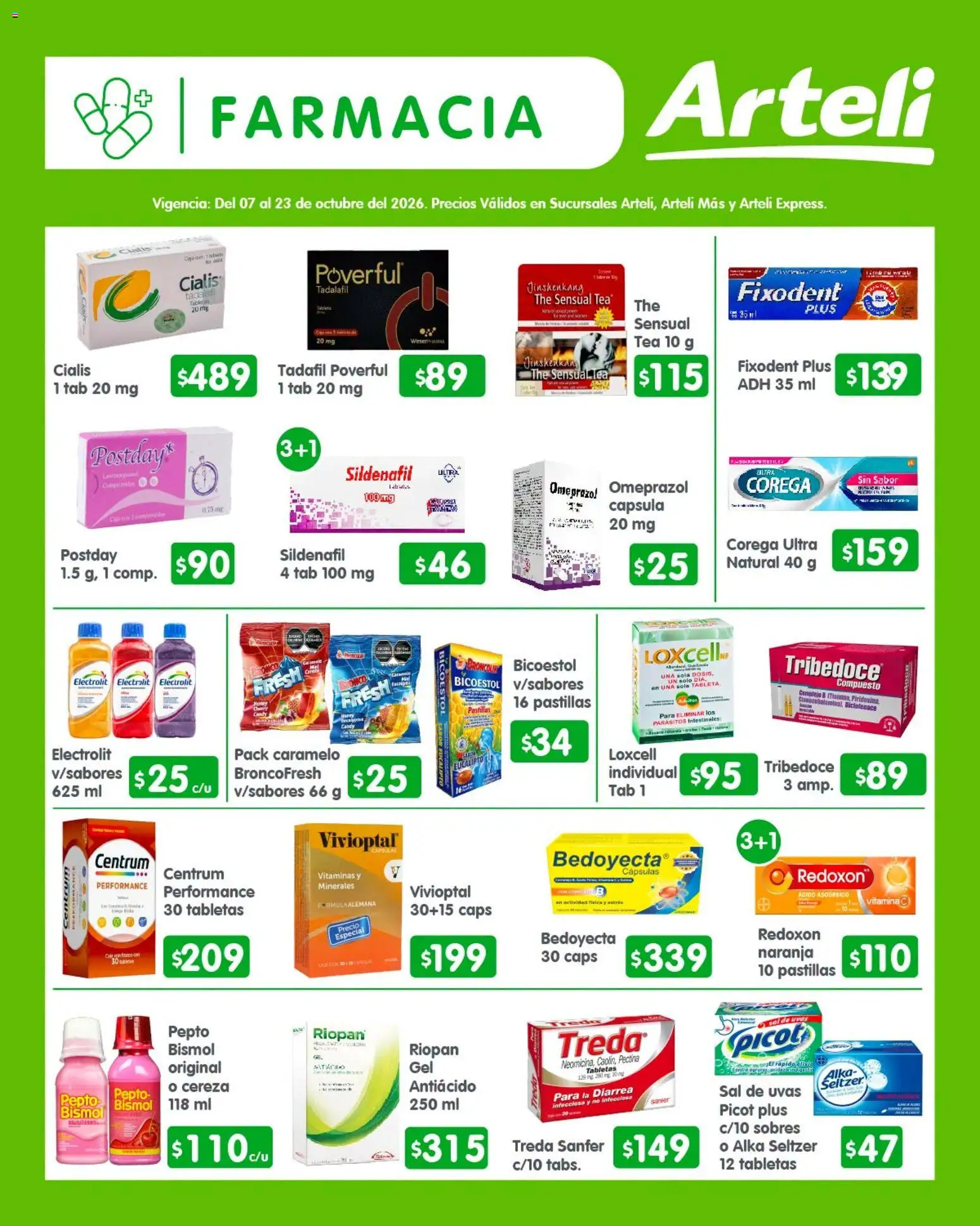 Vista previa las ofertas de la tienda Arteli - Arteli folleto Quincenal desde el 07/10/2026 