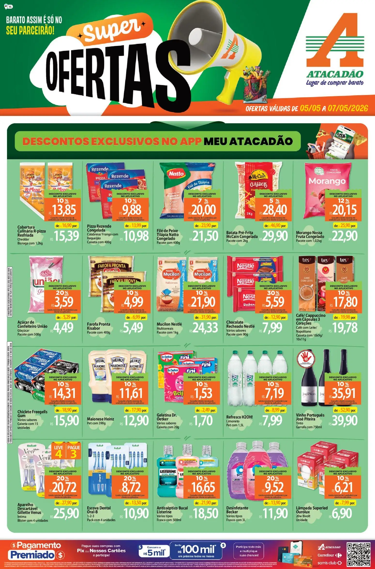 Pré-Visualização do folheto "Atacadão ofertas - AL" da loja Atacadão válido a partir de 05/05/2026