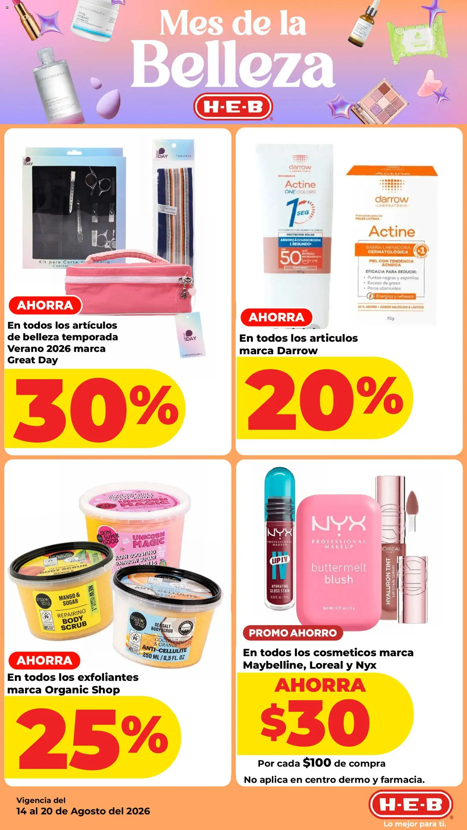 Vista previa las ofertas de la tienda H-E-B - H-E-B folleto desde el 14/08/2026 