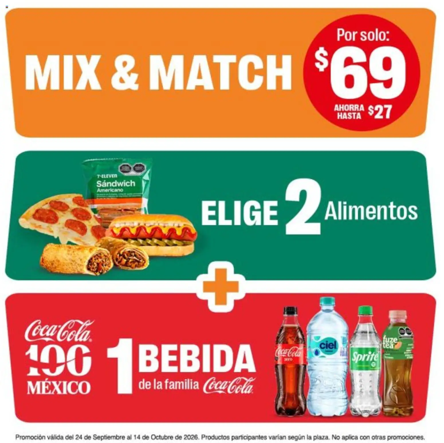 Vista previa las ofertas de la tienda 7-Eleven - 7-Eleven folleto desde el 24/09/2026 - Alimentos, Sprite