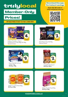 Preview of catalogue Foodworks Truly local from shop Foodworks valid 25/05/2026