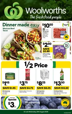 Preview of catalogue Woolworths catalogue from shop Woolworths valid 26/08/2026