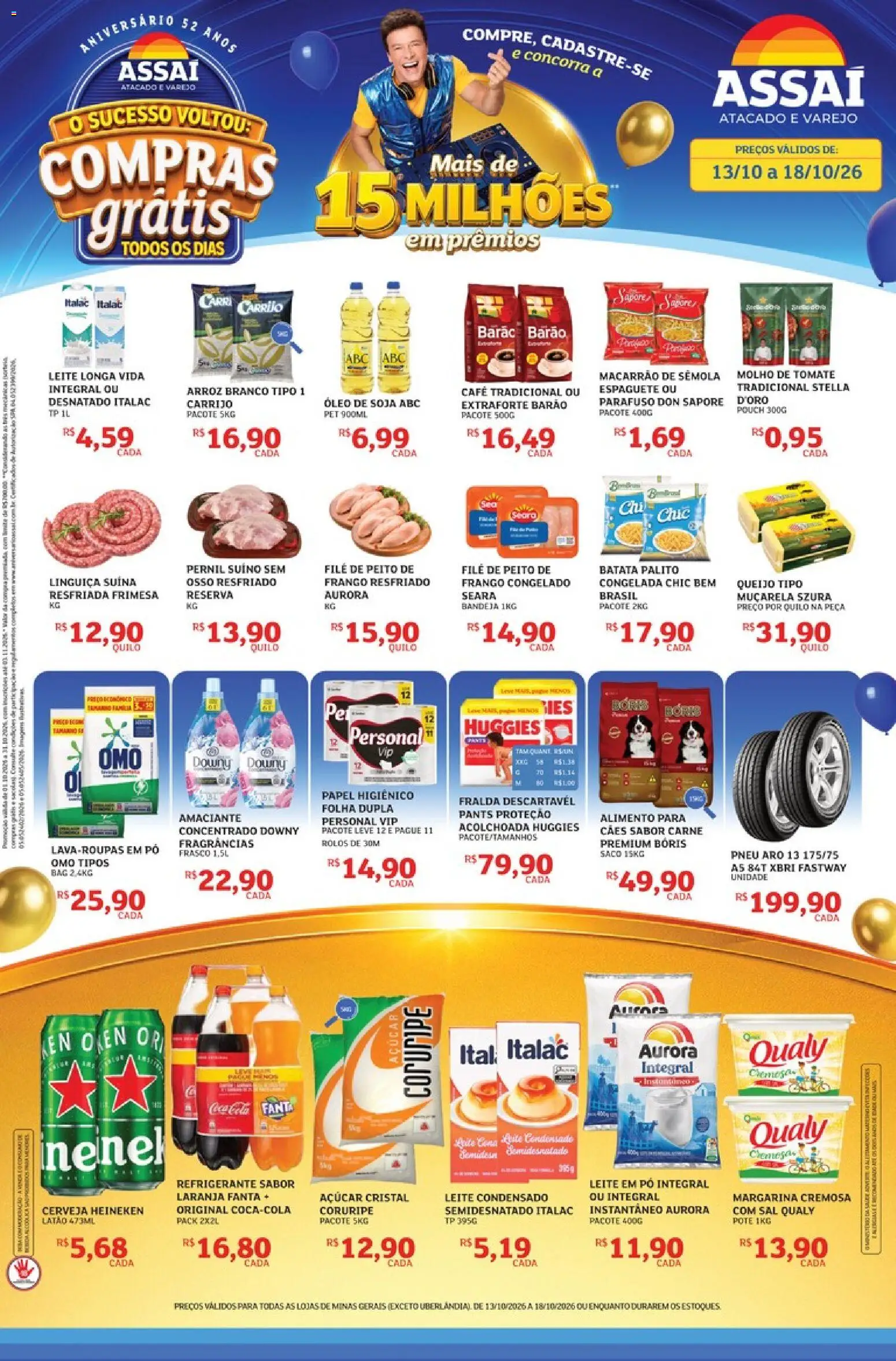Pré-Visualização do folheto "Assaí Atacadista ofertas - MG" da loja Assaí Atacadista válido a partir de 13/10/2026