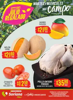 Vista previa las ofertas de la tienda Soriana - Soriana Martes y Miércoles del Campo Híper: Nuevo León, Ciudad Victoria y Tampico desde el 21/07/2026 