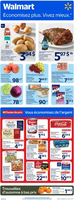Un aperçu du dépliant Walmart circulaire du magasin Walmart est valide à partir 24 sept. 2026