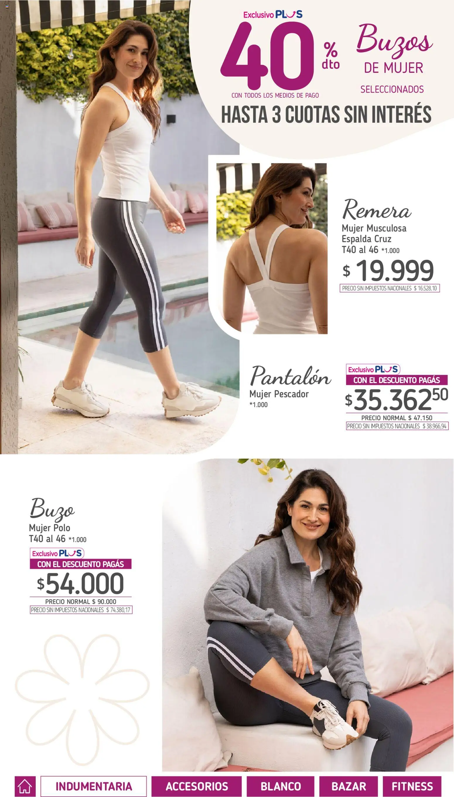 Vista previa del folleto de la tienda La Anonima válido desde el 01/10/2026 - Buzo, Remera, Musculosa