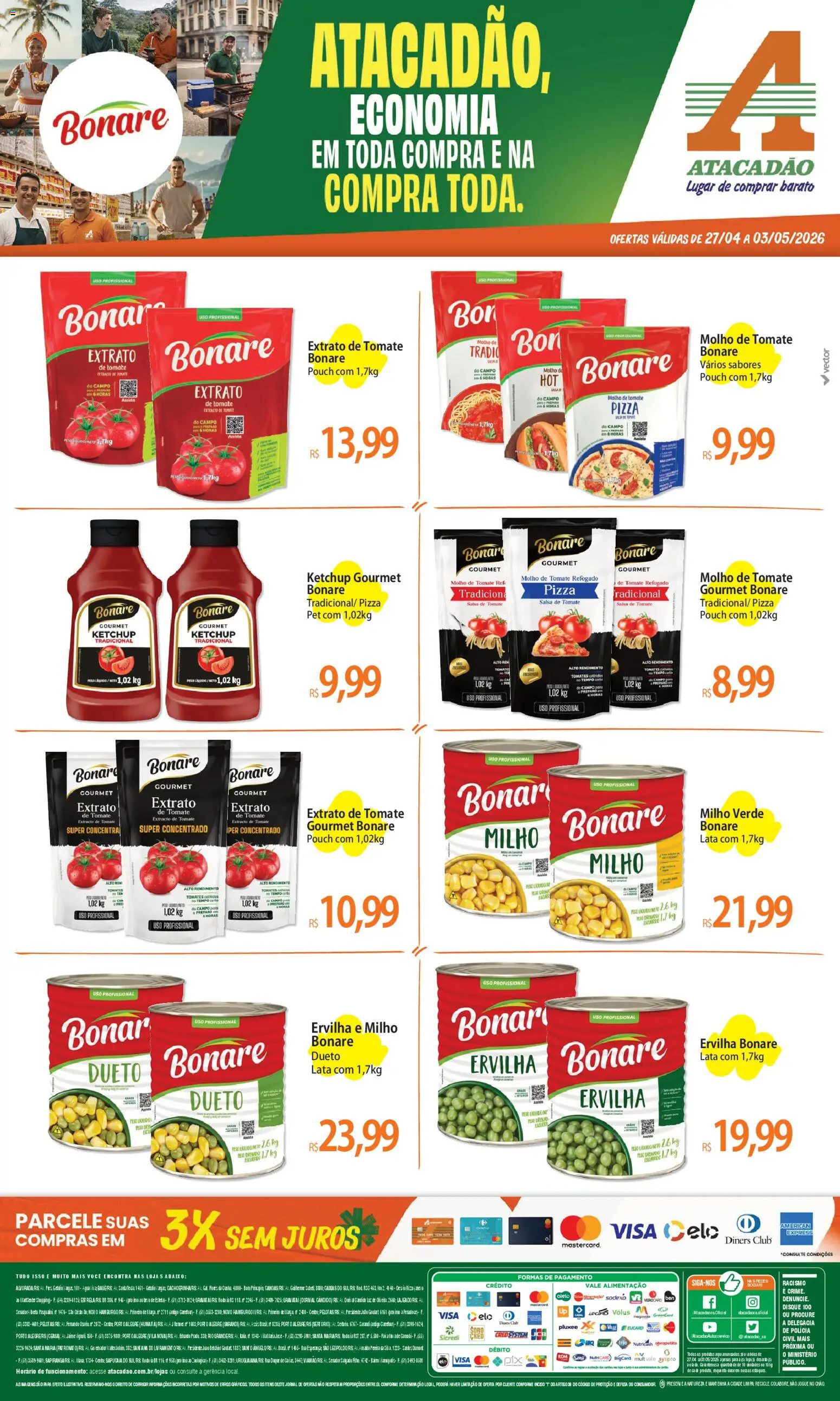 Pré-Visualização do folheto "Atacadão ofertas - RS" da loja Atacadão válido a partir de 27/04/2026