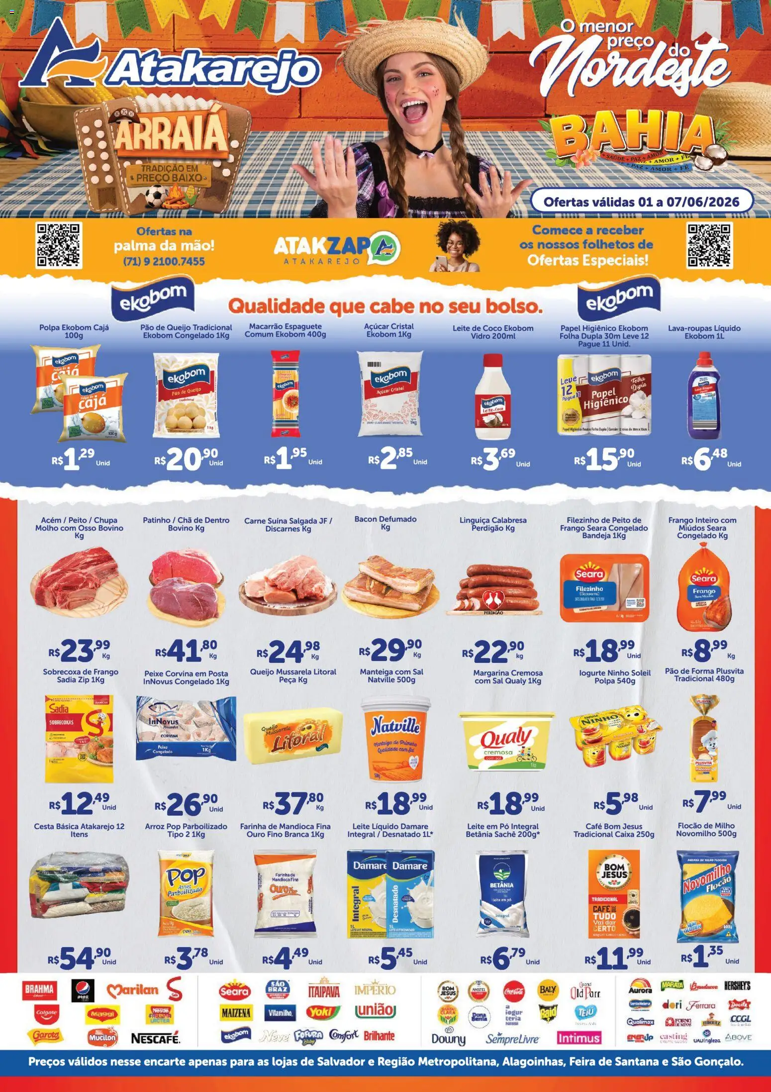 Pré-Visualização do folheto "Atakarejo ofertas" da loja Atakarejo válido a partir de 01/06/2026