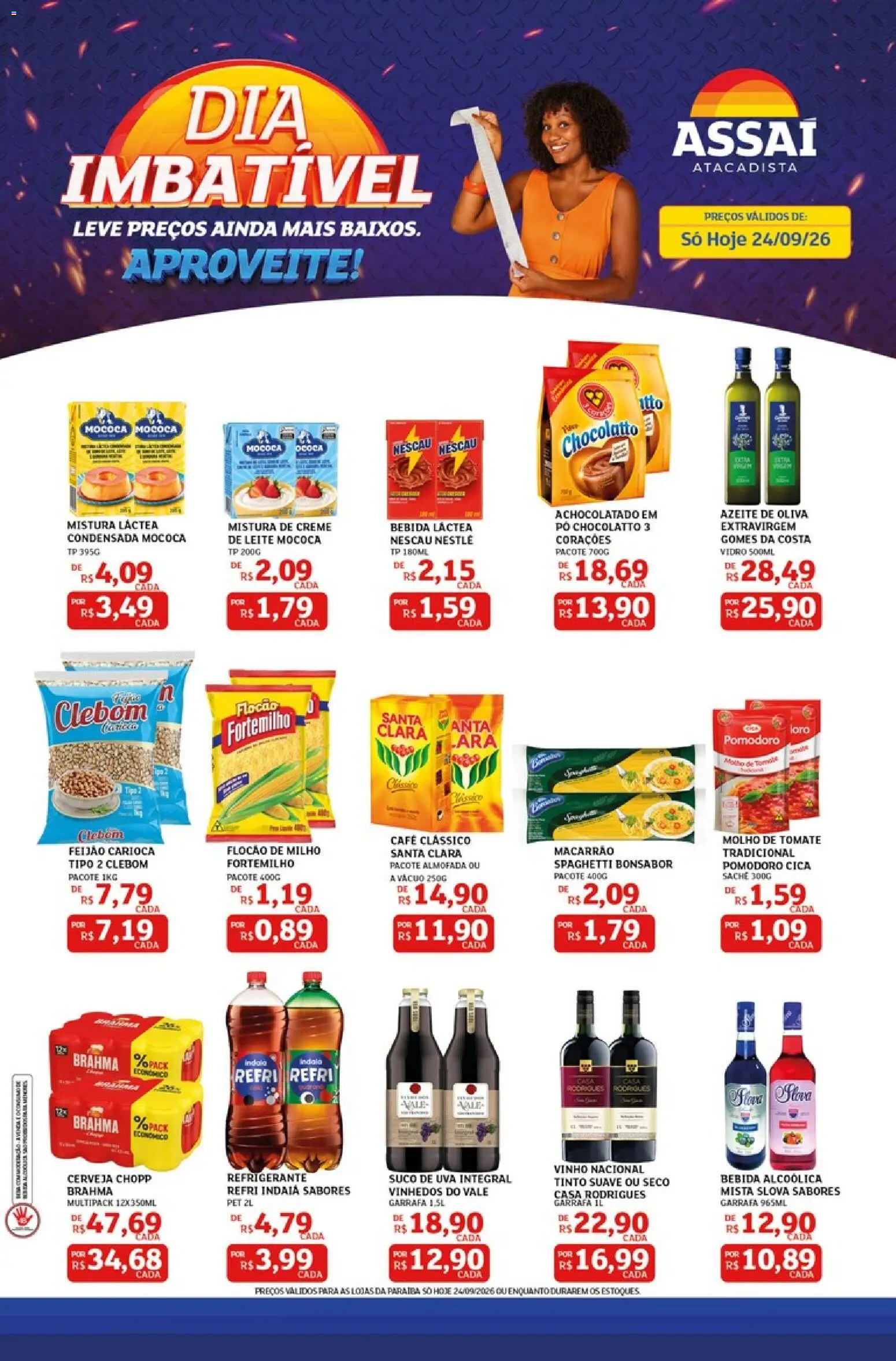 Pré-Visualização do folheto "Assaí Atacadista ofertas - PB" da loja Assaí Atacadista válido a partir de 24/09/2026
