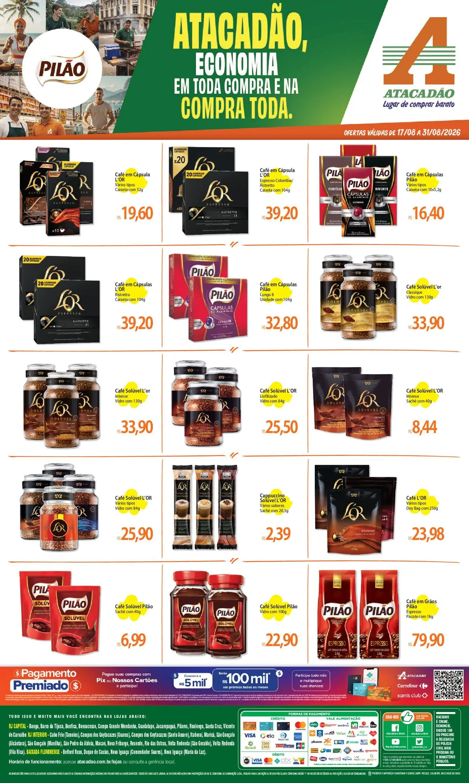 Pré-Visualização do folheto "Atacadão ofertas - RJ" da loja Atacadão válido a partir de 17/08/2026