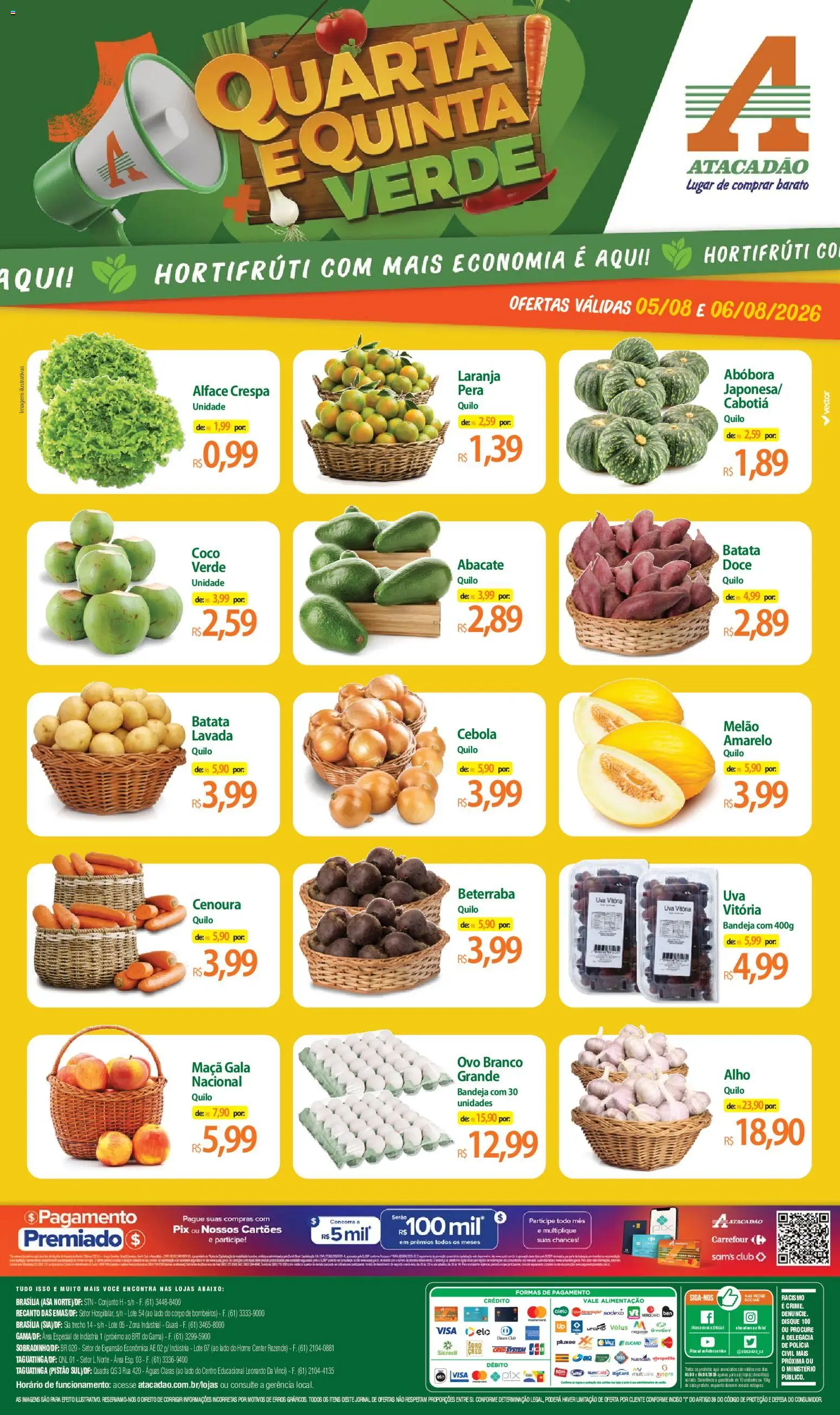 Pré-Visualização do folheto "Atacadão ofertas - DF" da loja Atacadão válido a partir de 05/08/2026