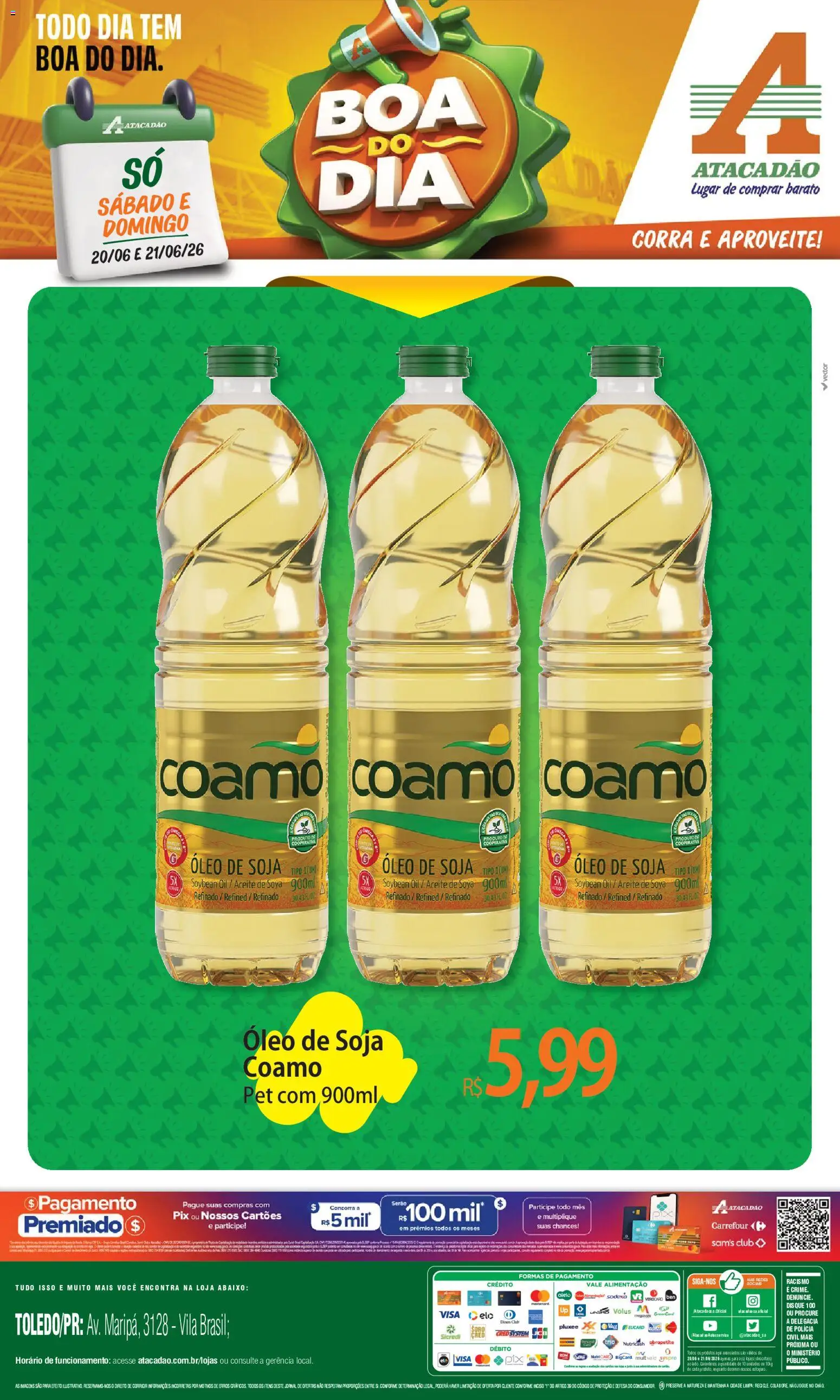 Pré-Visualização do folheto "Atacadão ofertas - PR" da loja Atacadão válido a partir de 20/06/2026