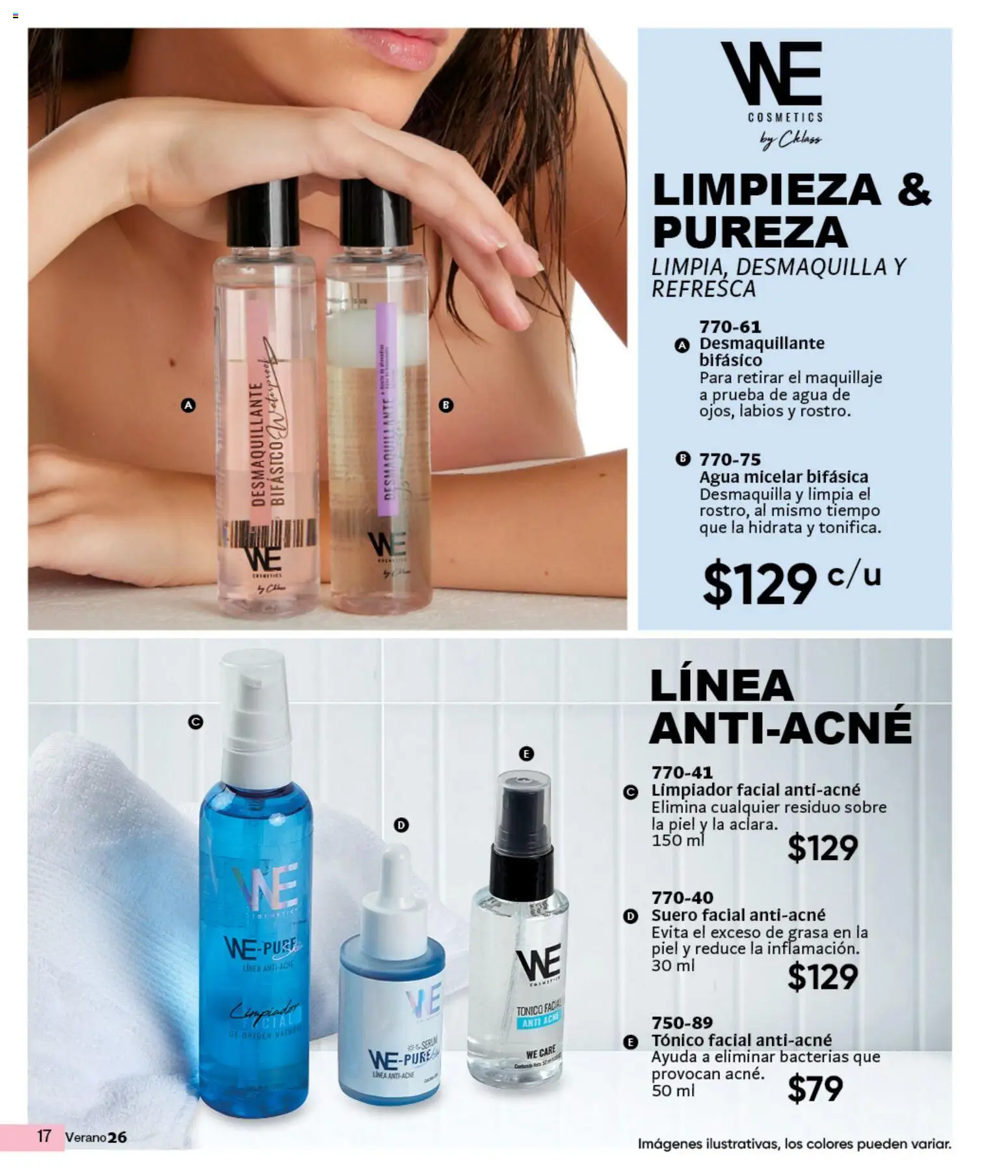 Vista previa las ofertas de la tienda Cklass - Cklass catálogo Verano Handbags desde el 05/03/2026 - Agua, Maquillaje, Agua micelar, Sobre, Limpiador facial, Desmaquillante, Limpiador