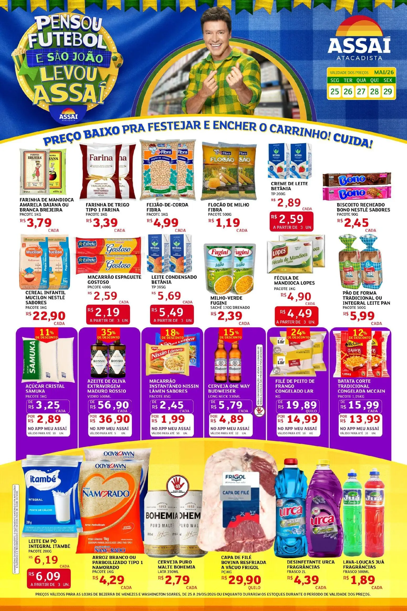Pré-Visualização do folheto "Assaí Atacadista ofertas - CE" da loja Assaí Atacadista válido a partir de 25/05/2026