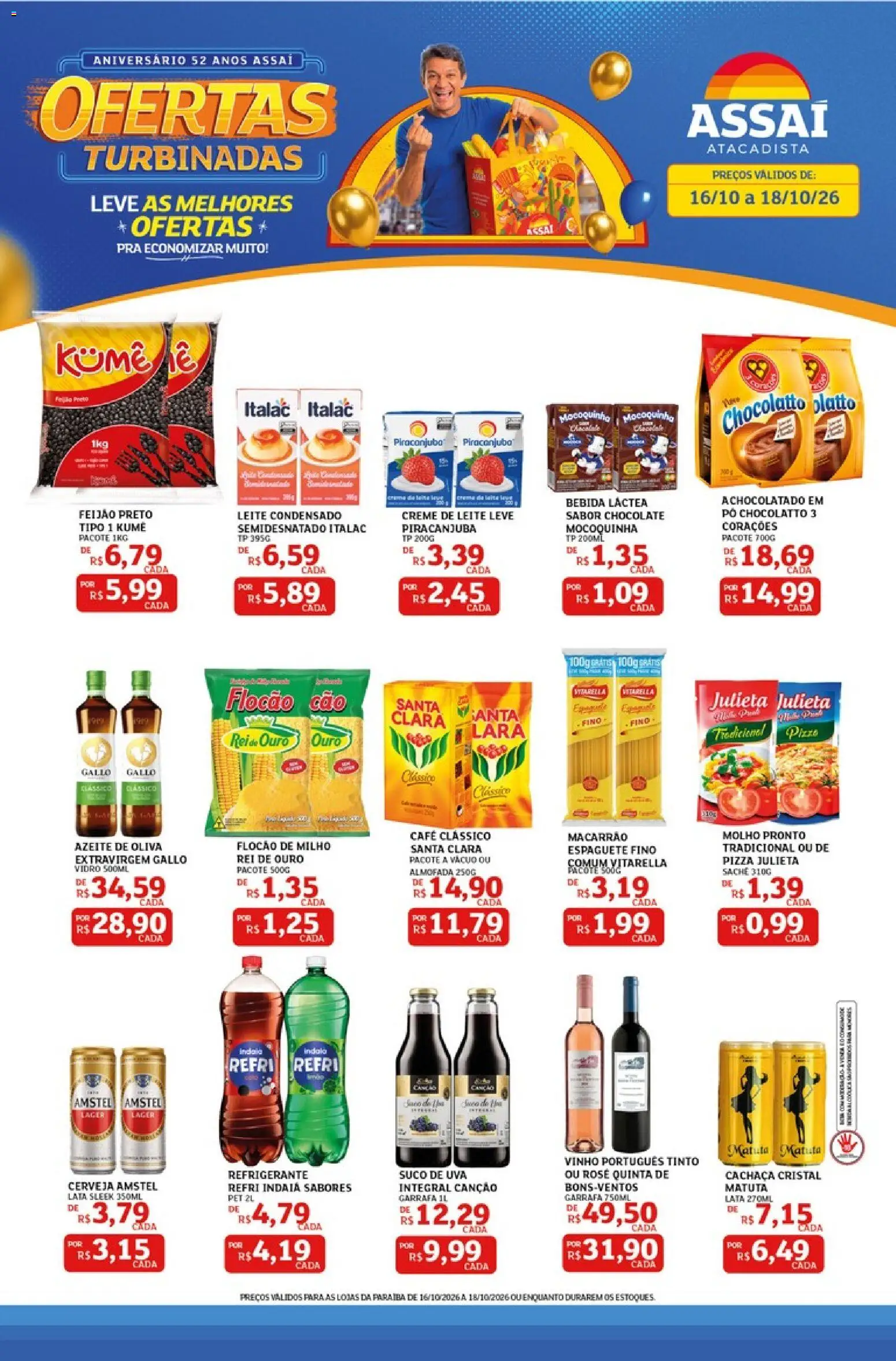 Pré-Visualização do folheto "Assaí Atacadista ofertas - PB" da loja Assaí Atacadista válido a partir de 16/10/2026
