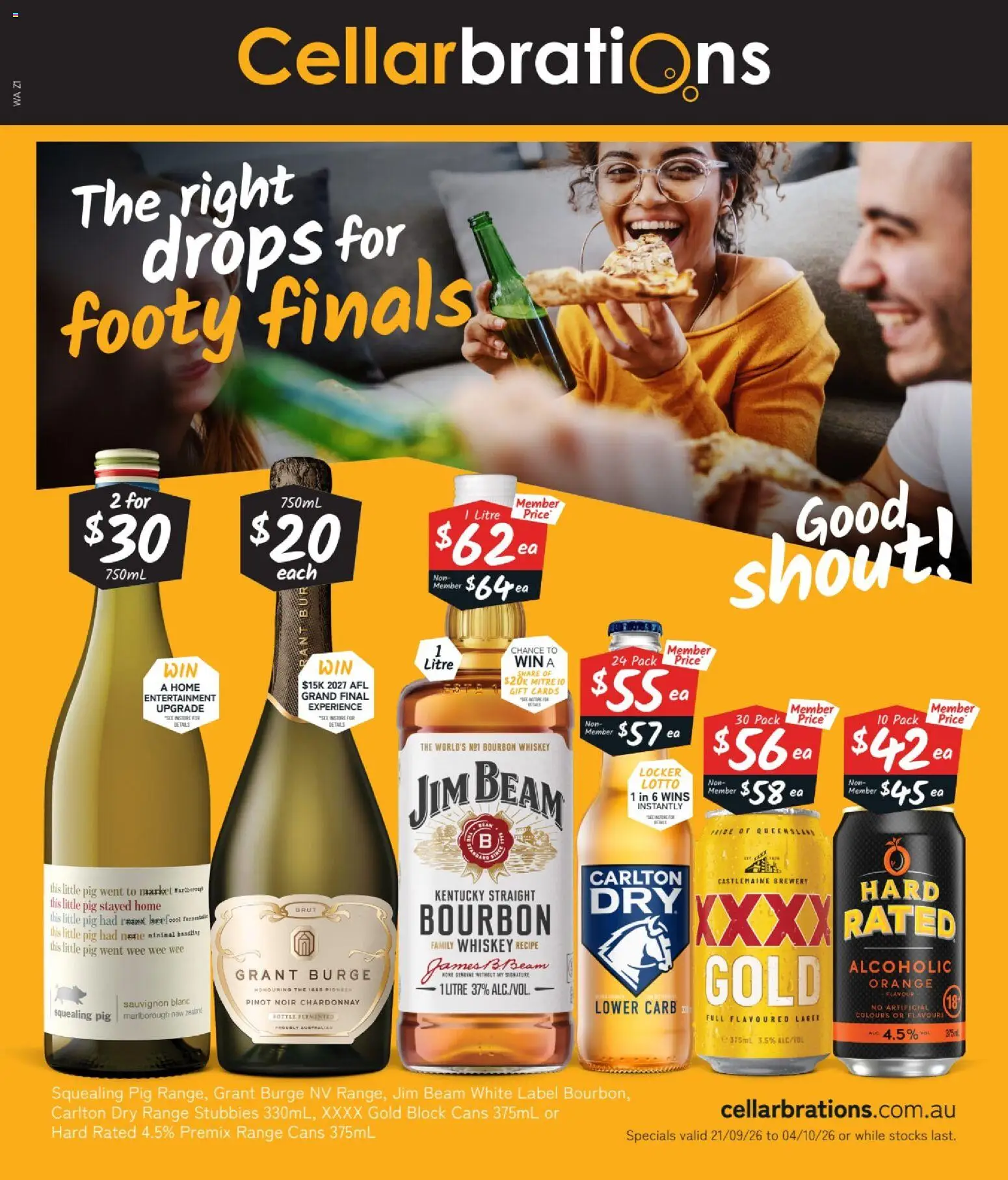 Preview of catalogue Cellarbrations catalogue ARMADALE from shop Cellarbrations valid 21/09/2026 - Jim Beam, Beef, Bourbon, Whiskey