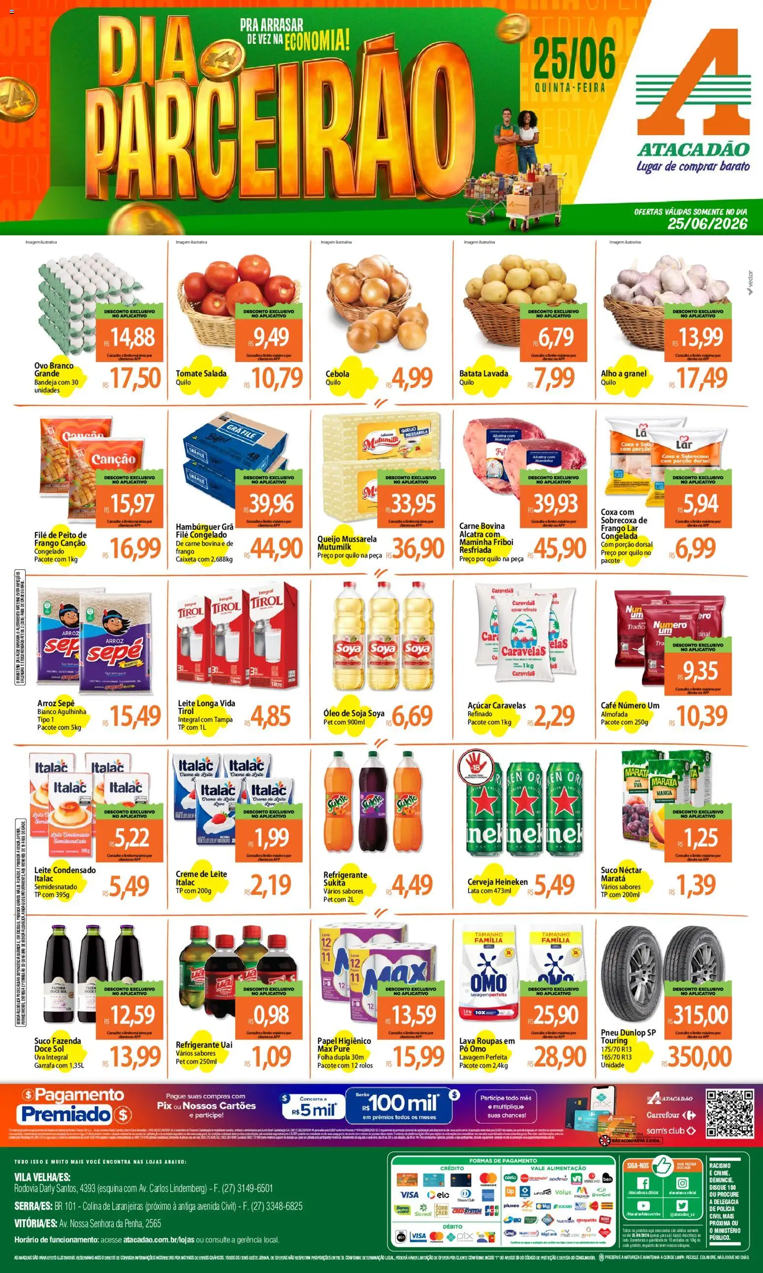 Pré-Visualização do folheto "Atacadão ofertas - ES" da loja Atacadão válido a partir de 25/06/2026