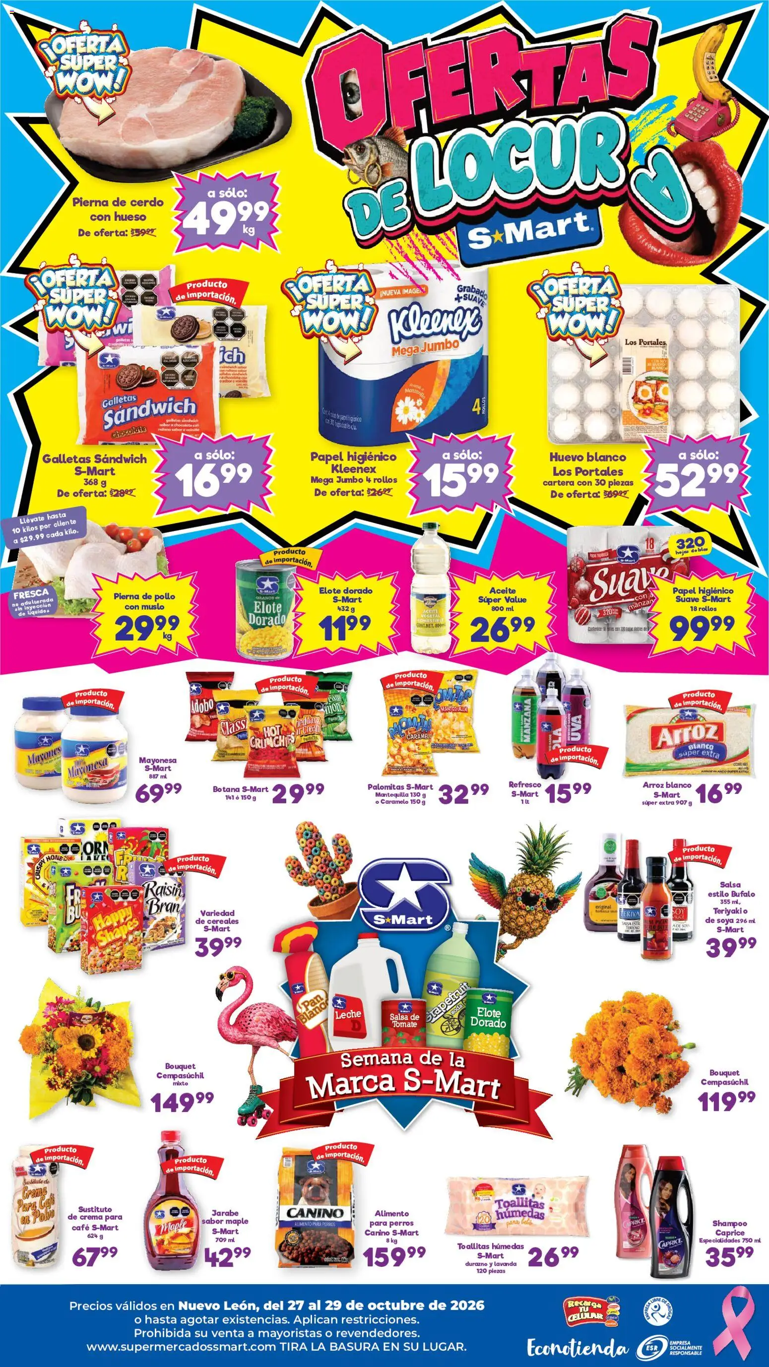 Vista previa las ofertas de la tienda S-Mart - S-Mart folleto Monterrey desde el 27/10/2026 