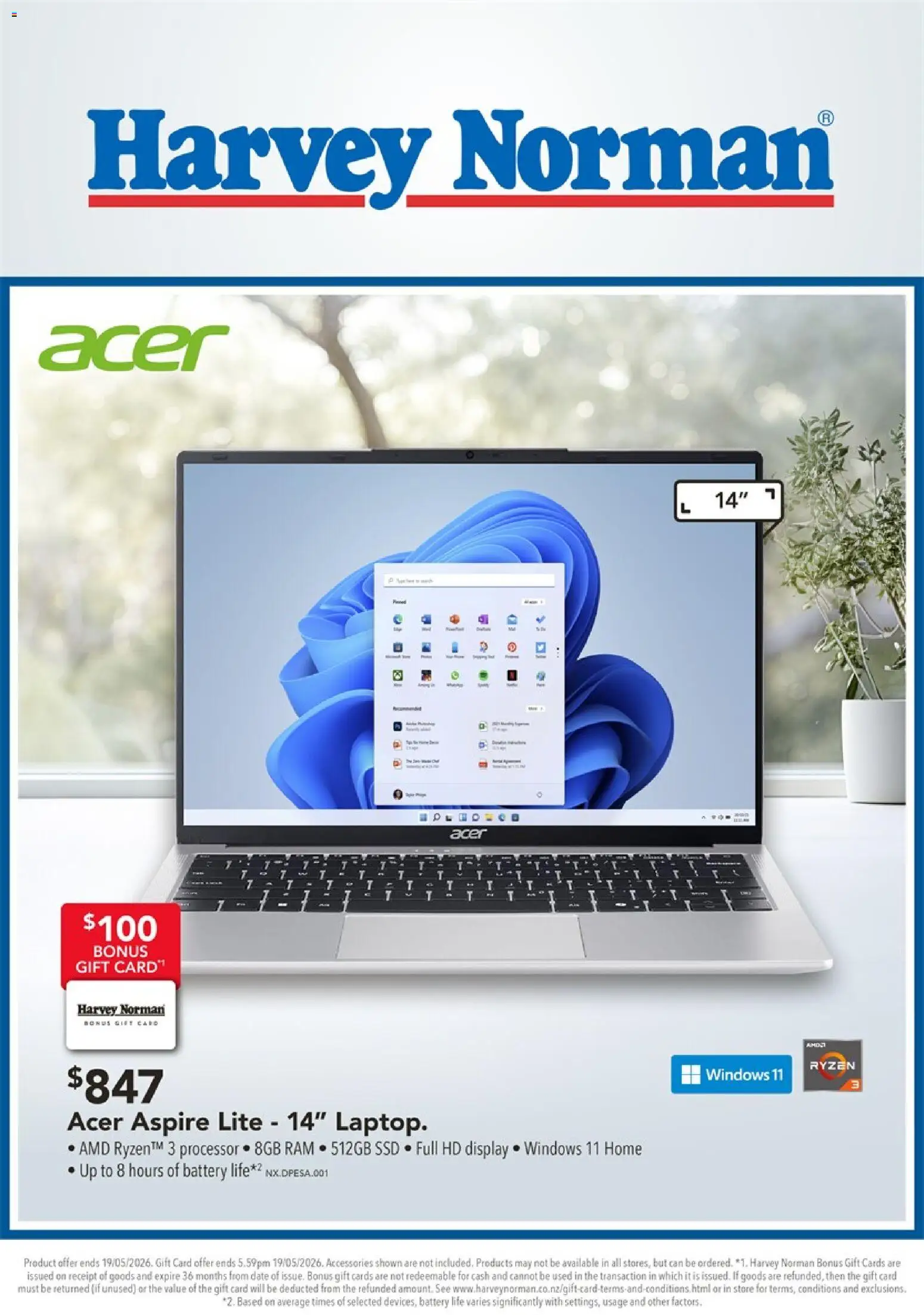 Preview of catalogue Harvey Norman Great Deals on Laptops and Gaming from shop Harvey Norman valid 6 May 2026