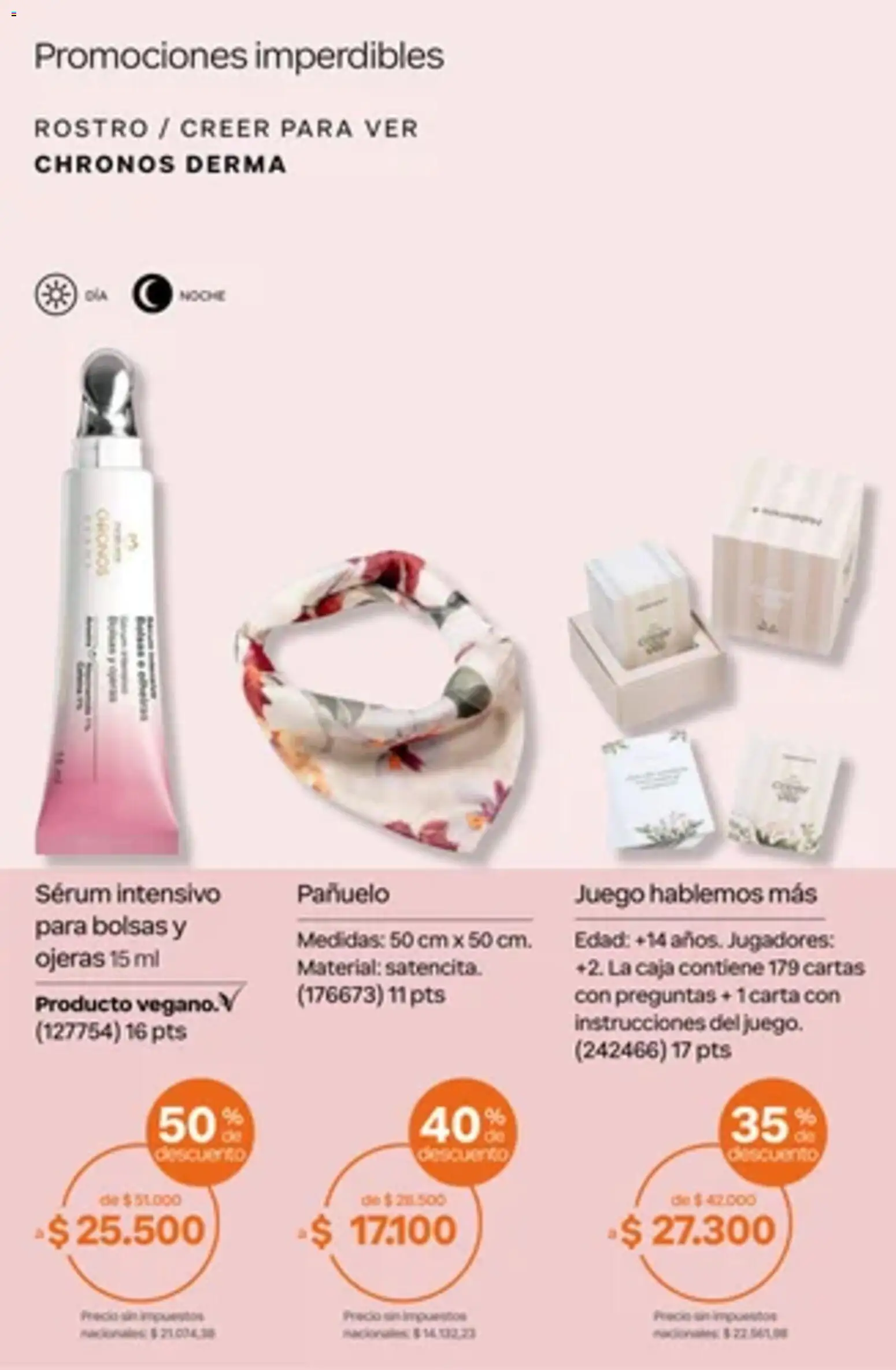 Vista previa del folleto de la tienda Natura válido desde el 01/10/2026 - Caja, Serum, Pañuelo