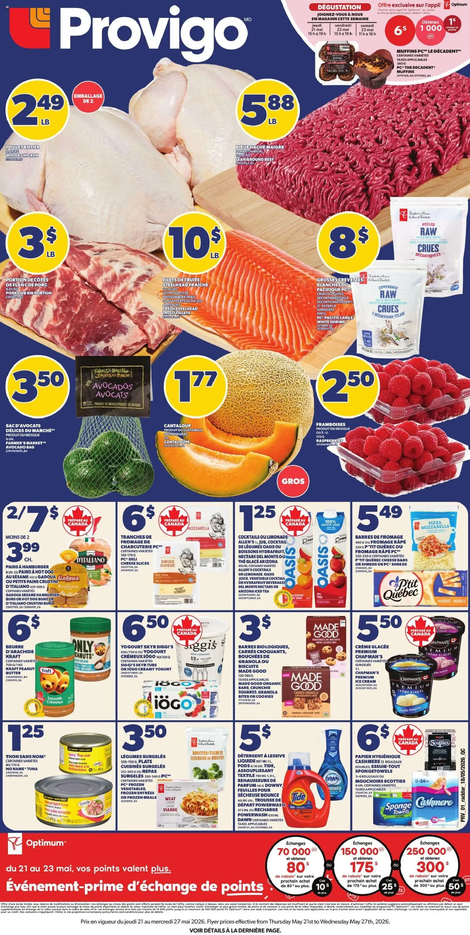 Preview of leaflet Provigo weekly flyer / circulaire from shop Provigo is valid from May 21, 2026