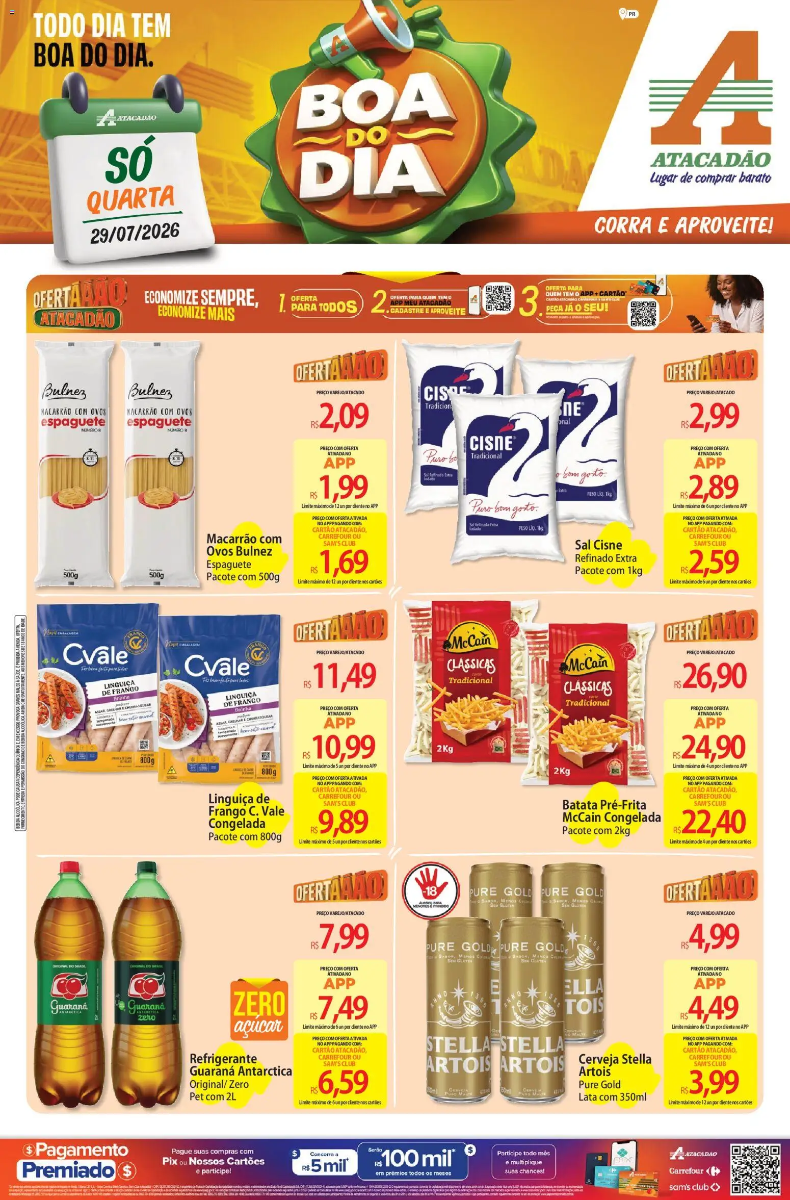 Pré-Visualização do folheto "Atacadão ofertas - PR" da loja Atacadão válido a partir de 29/07/2026