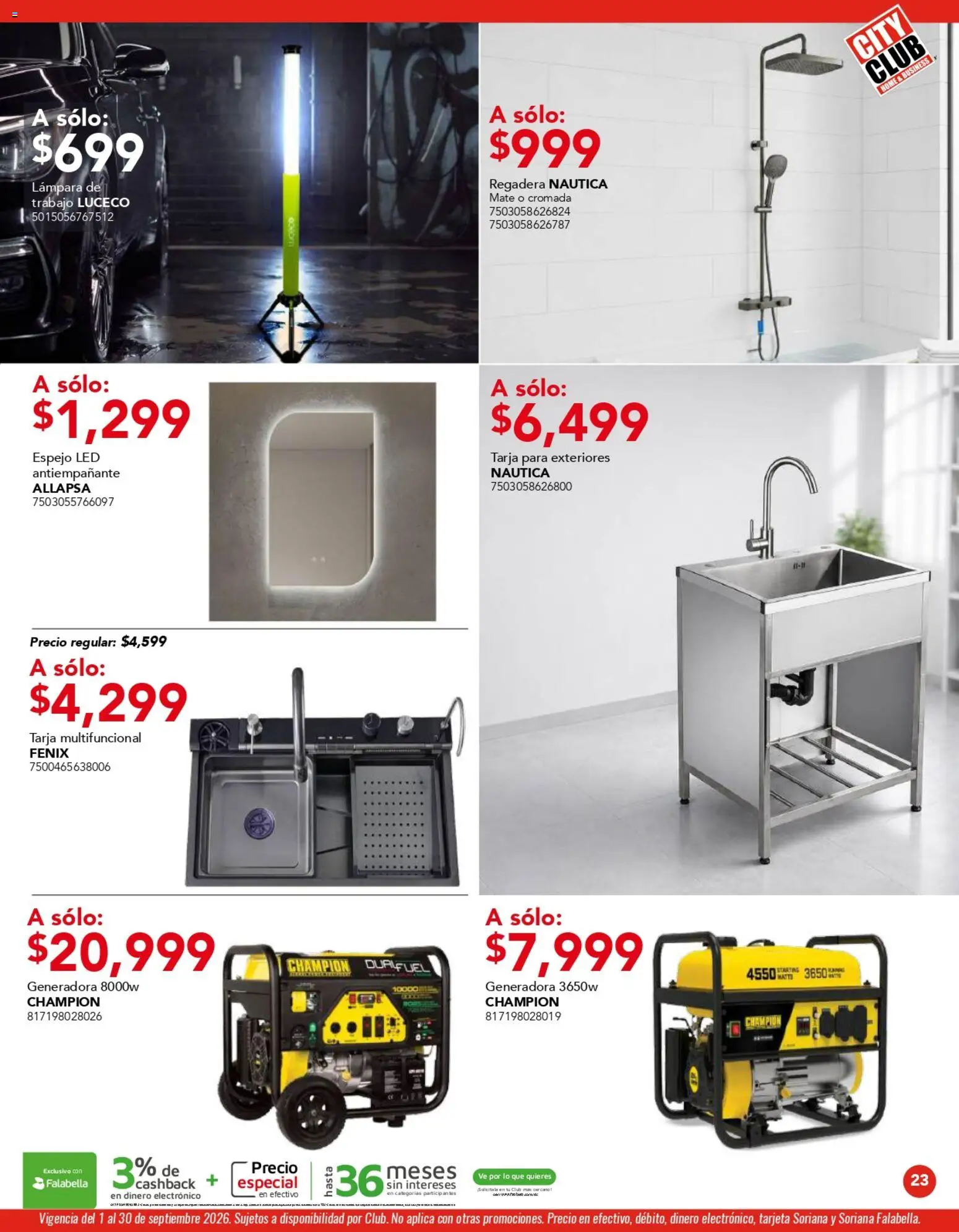 Vista previa las ofertas de la tienda City Club - City Club catálogo desde el 01/09/2026 