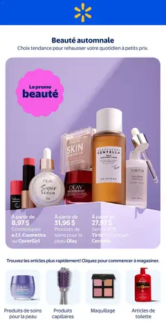 Preview of leaflet Walmart circulaire - Beuté automnale from shop Walmart is valid from Sep 10, 2026