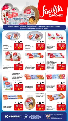 Pré-Visualização do folheto "Semar Supermercado ofertas Facilita & Pronto" da loja Semar Supermercado válido a partir de 29/04/2026