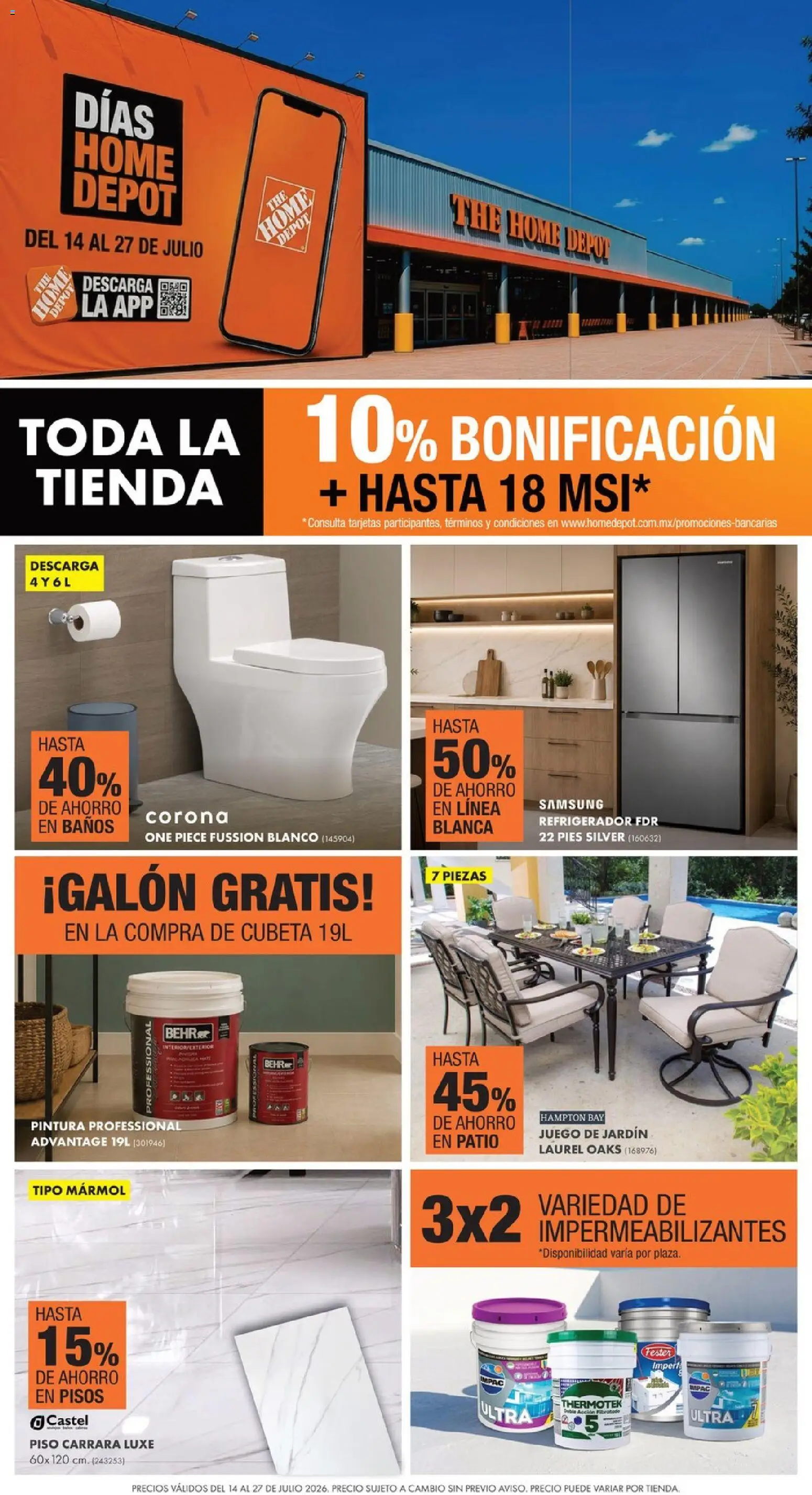 Vista previa las ofertas de la tienda Home Depot - Home Depot catálogo desde el 14/07/2026 