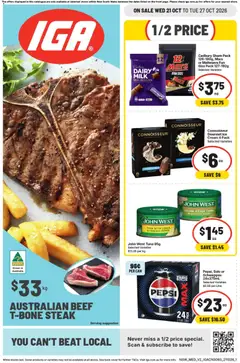Preview of catalogue IGA catalogue ACT from shop IGA valid 21/10/2026