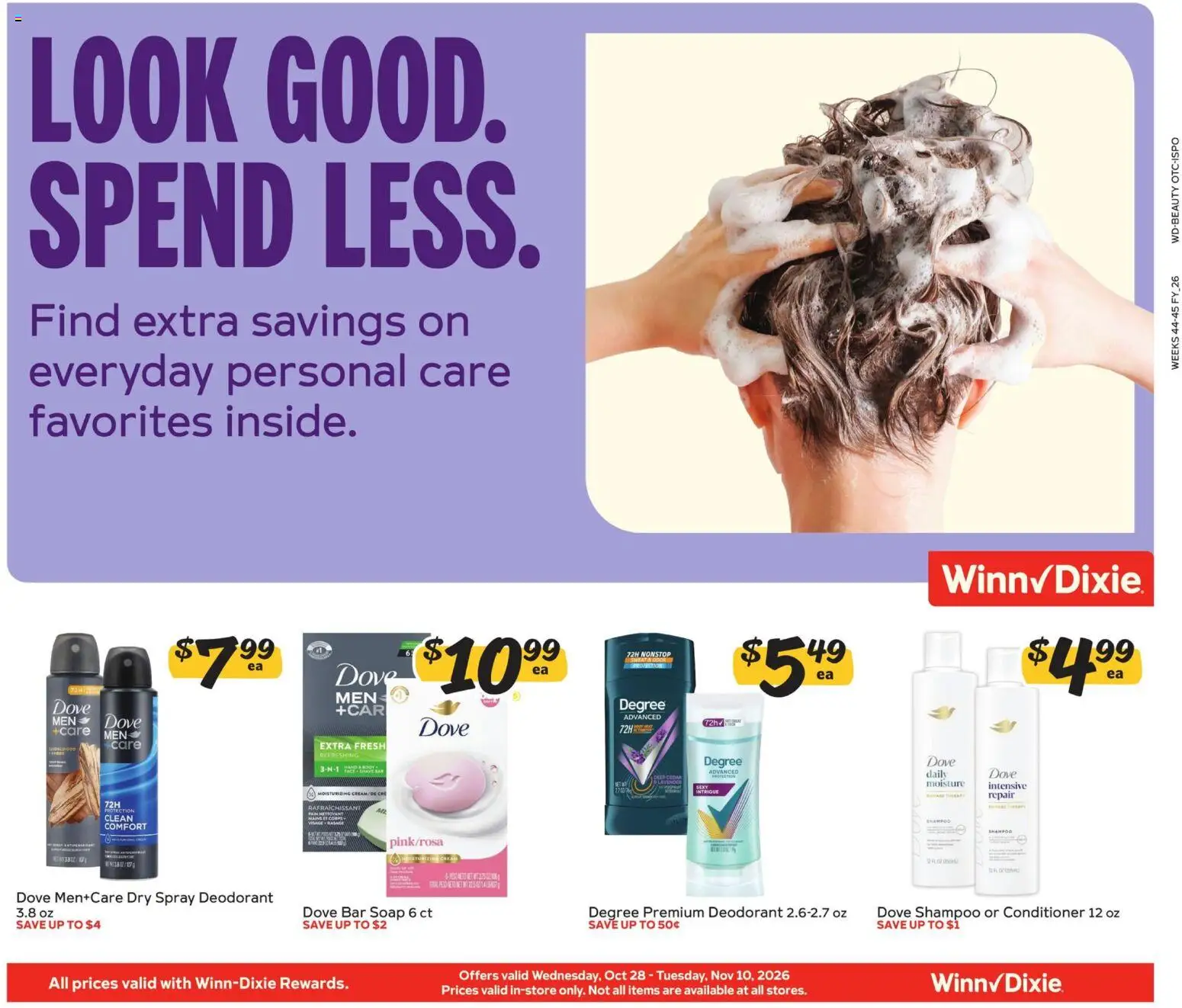 Ad Preview of Winn Dixie Winn Dixie In-Store Flyer from 10/28/2026