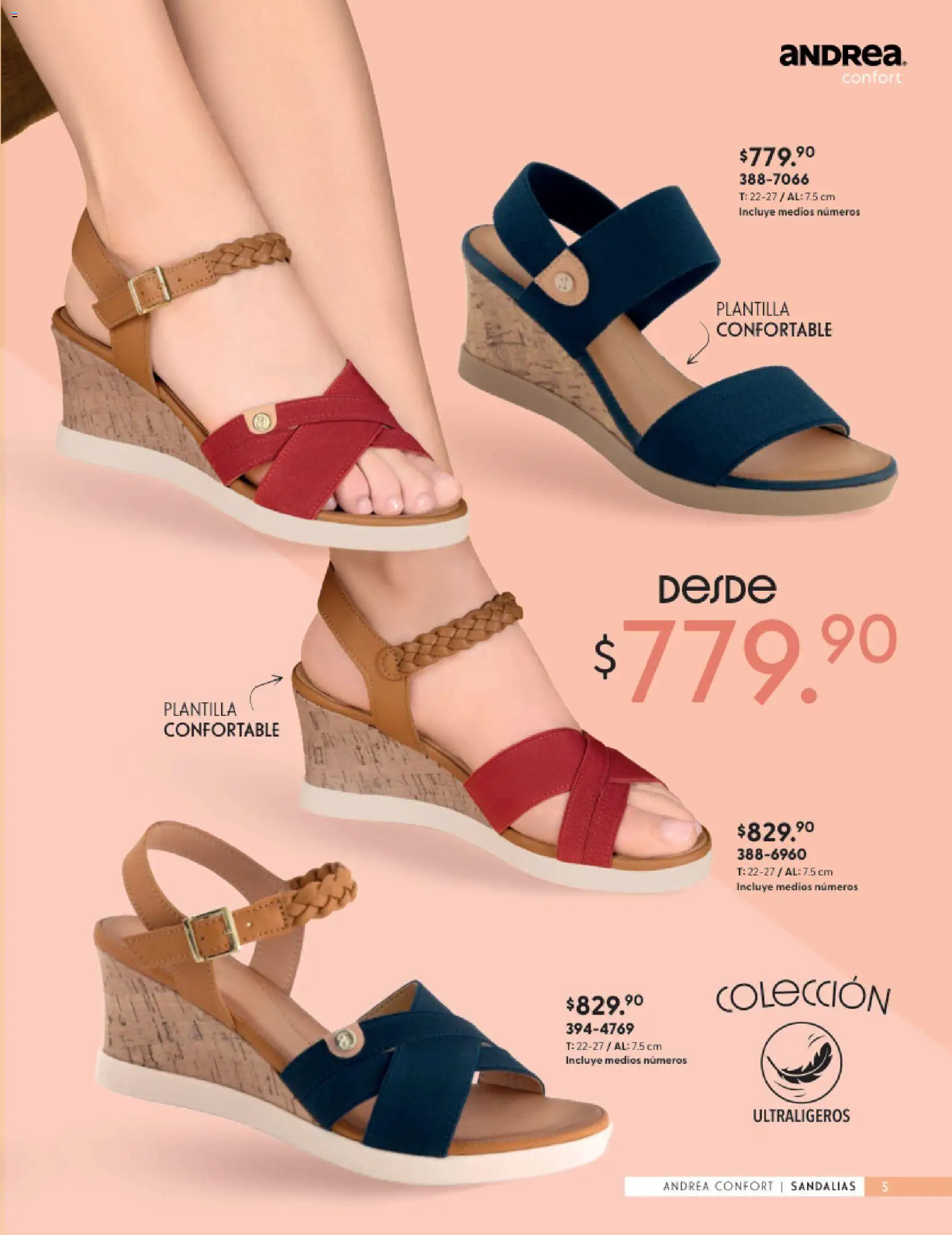 Vista previa las ofertas de la tienda Andrea - Andrea catálogo Calzado Confort desde el 24/05/2026 - Sandalias
