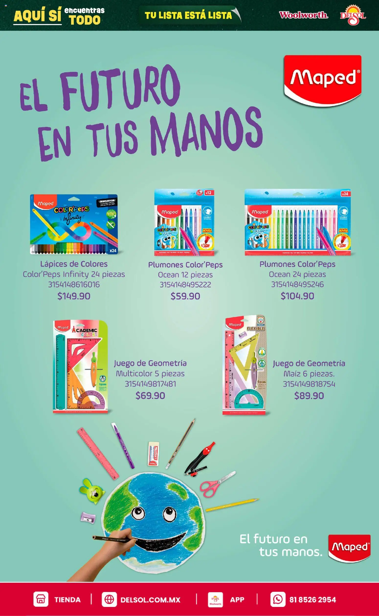 Vista previa las ofertas de la tienda Del Sol y Woolworth - Del Sol y Woolworth catálogo Back To School desde el 25/06/2026 
