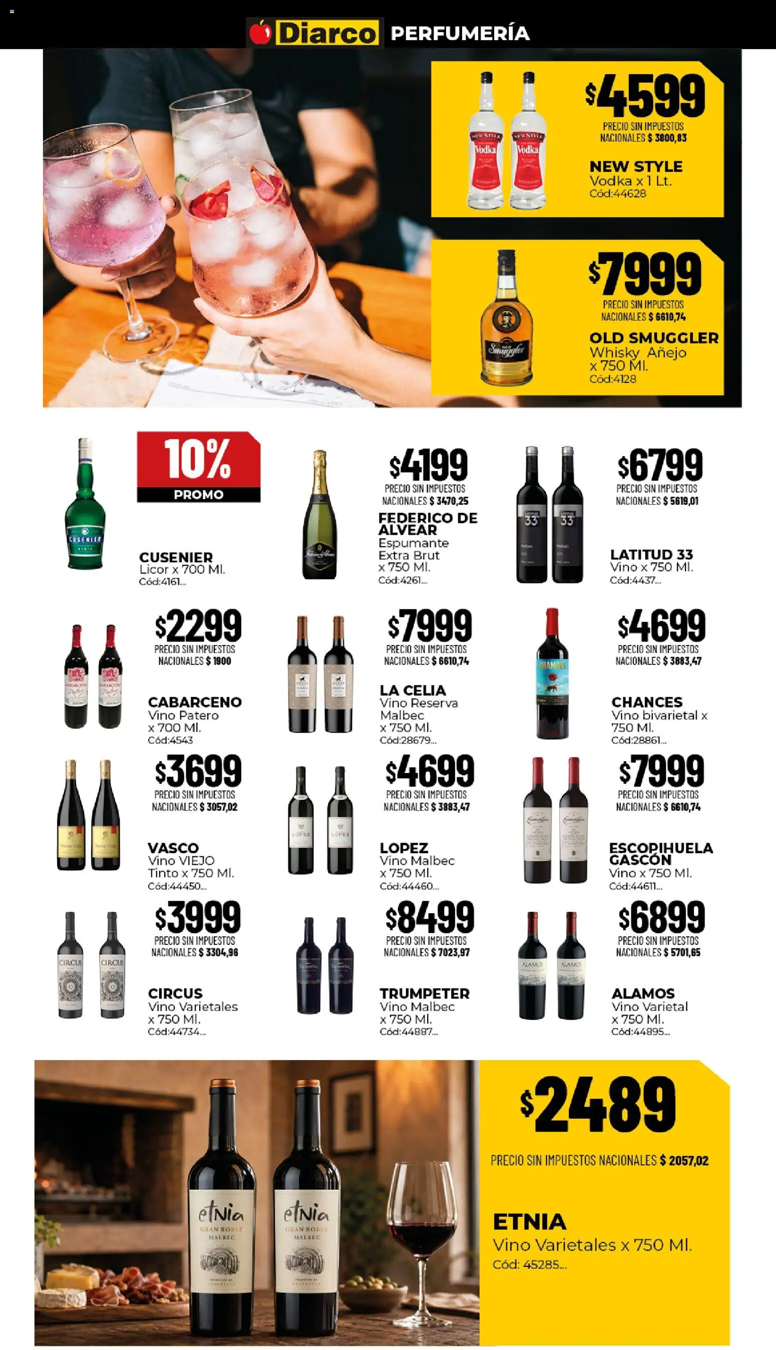 Vista previa del folleto de la tienda Diarco válido desde el 17/08/2026 - Whisky, Vodka, Vino, Espumante