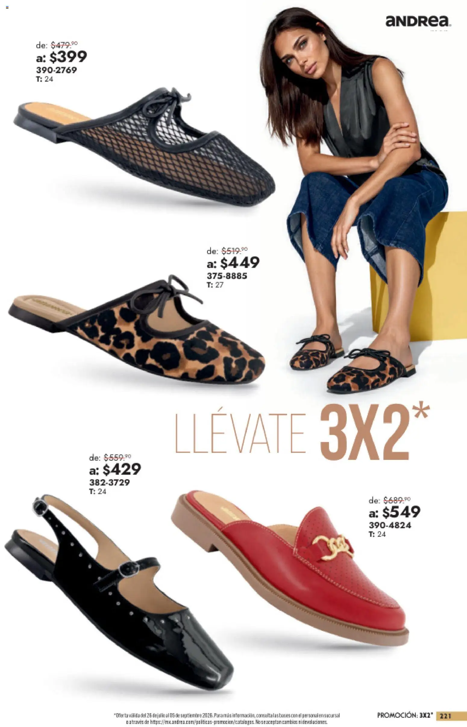 Vista previa las ofertas de la tienda Andrea - Andrea catálogo Outlet desde el 26/07/2026 
