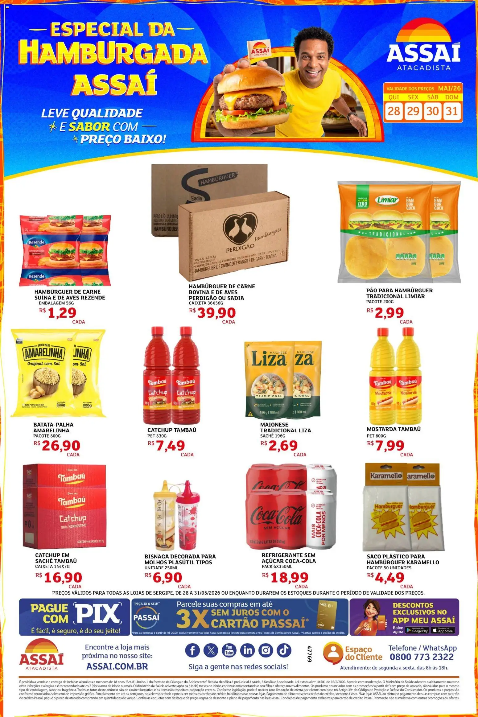 Pré-Visualização do folheto "Assaí Atacadista ofertas" da loja Assaí Atacadista válido a partir de 28/05/2026