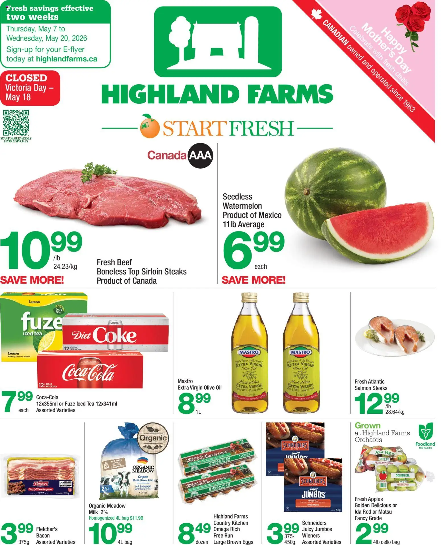Preview of leaflet Highland Farms weekly flyer / circulaire from shop Highland Farms is valid from May 07, 2026