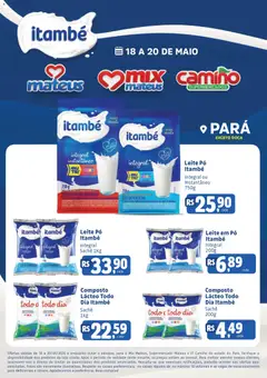Pré-Visualização do folheto "Mateus ofertas Exclusivo Itambé" da loja Mateus válido a partir de 18/05/2026