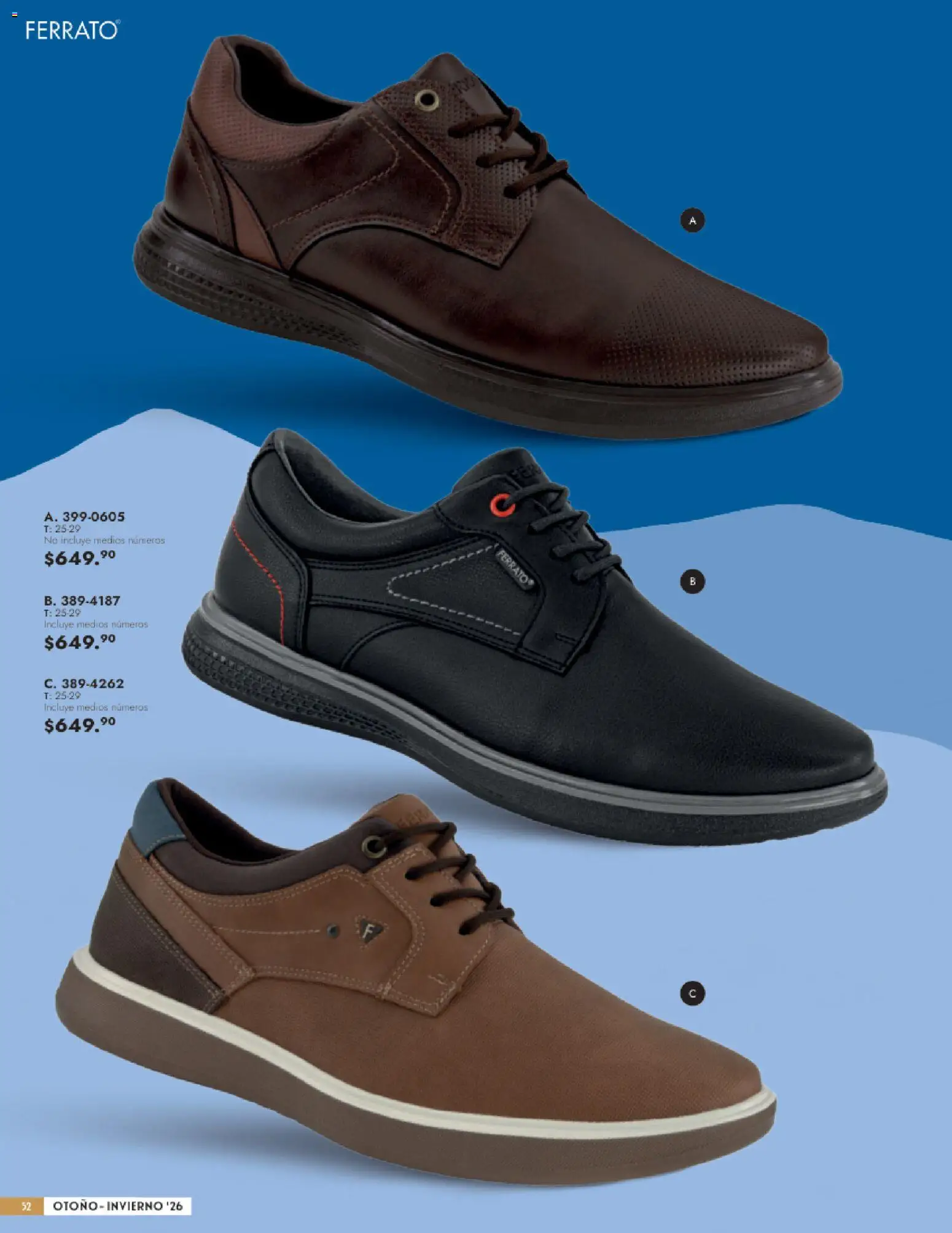 Vista previa las ofertas de la tienda Andrea - Andrea catálogo Calzado Caballero desde el 23/08/2026 