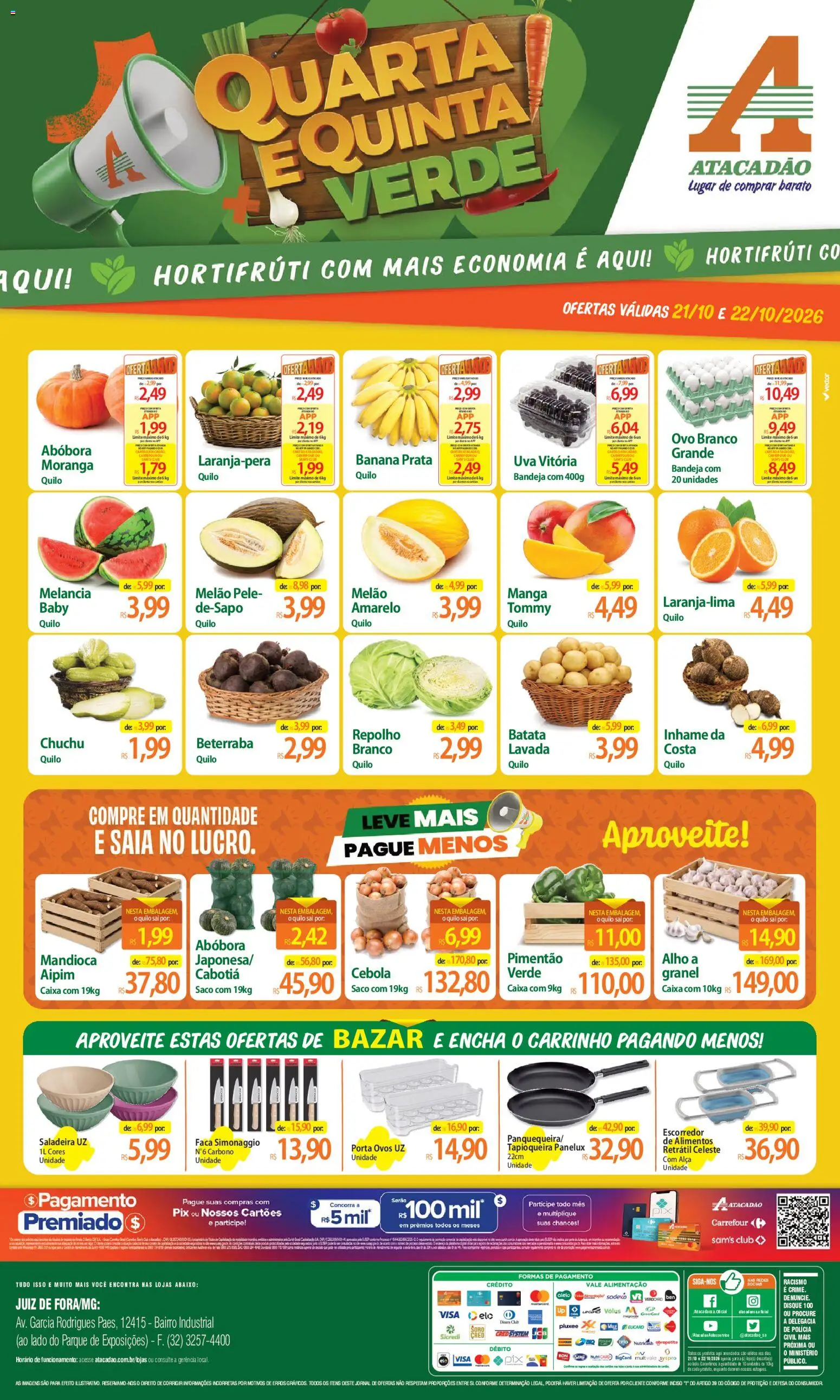 Pré-Visualização do folheto "Atacadão ofertas - MG" da loja Atacadão válido a partir de 21/10/2026