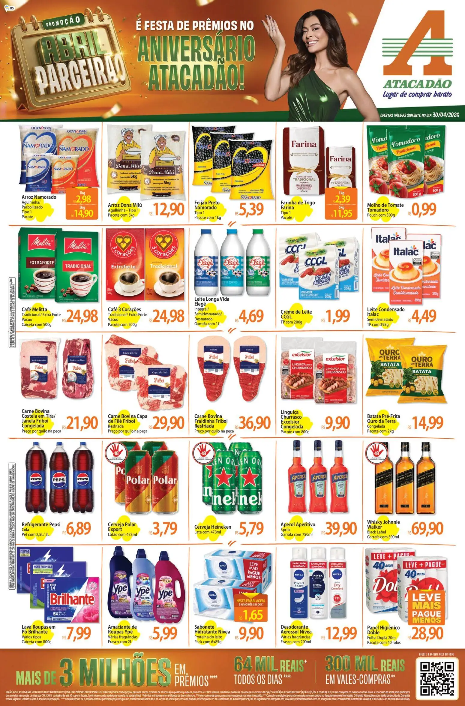 Pré-Visualização do folheto "Atacadão ofertas - RS" da loja Atacadão válido a partir de 30/04/2026