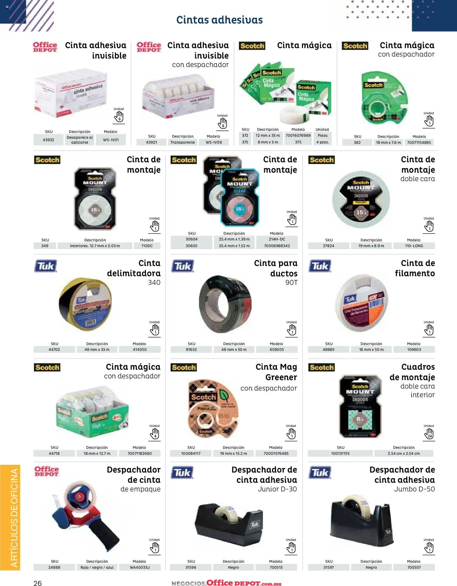 Vista previa las ofertas de la tienda Office Depot - Catálogo 2026 desde el 12/01/2026 