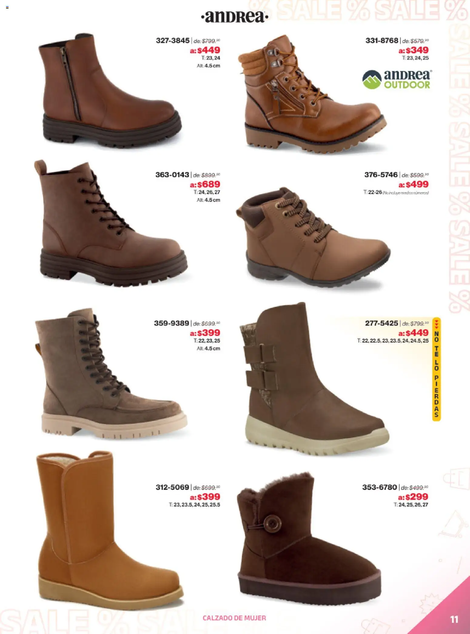 Vista previa las ofertas de la tienda Andrea - Catálogo Outlet desde el 21/12/2025 