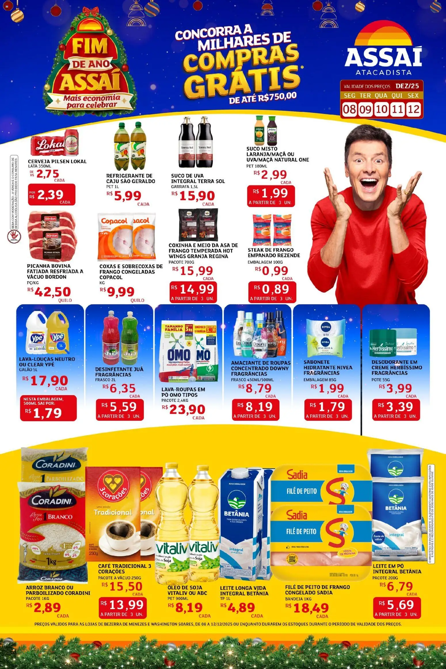Pré-Visualização do folheto "Assaí Atacadista ofertas - CE" da loja Assaí Atacadista válido a partir de 31/03/2026 - Cerveja, Desodorante, Óleo, Leite, Frango, Creme, Pó, Leite longa vida